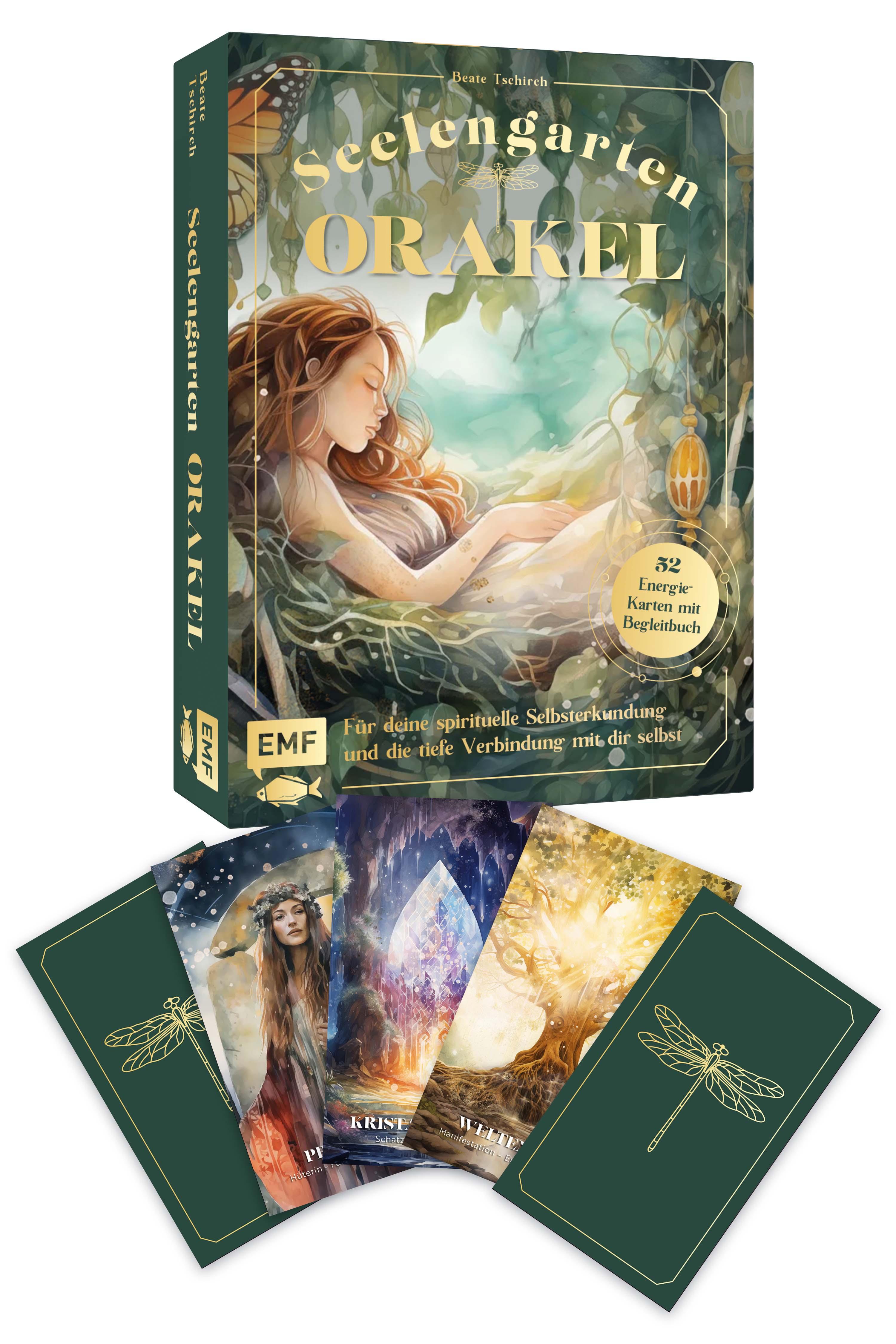 Vorderes Coverbild Orakel-Kartenset: Seelengarten | Für deine spirituelle Selbsterkundung und die tiefe Verbindung mit dir selbst