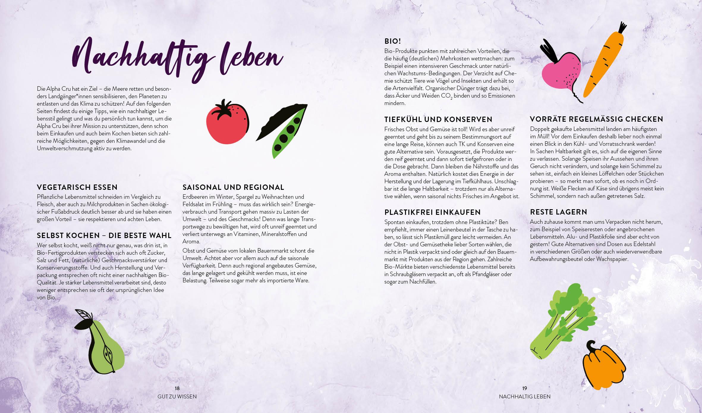 Beispielinhalt (Bild) Alea Aquarius - Das Kochbuch