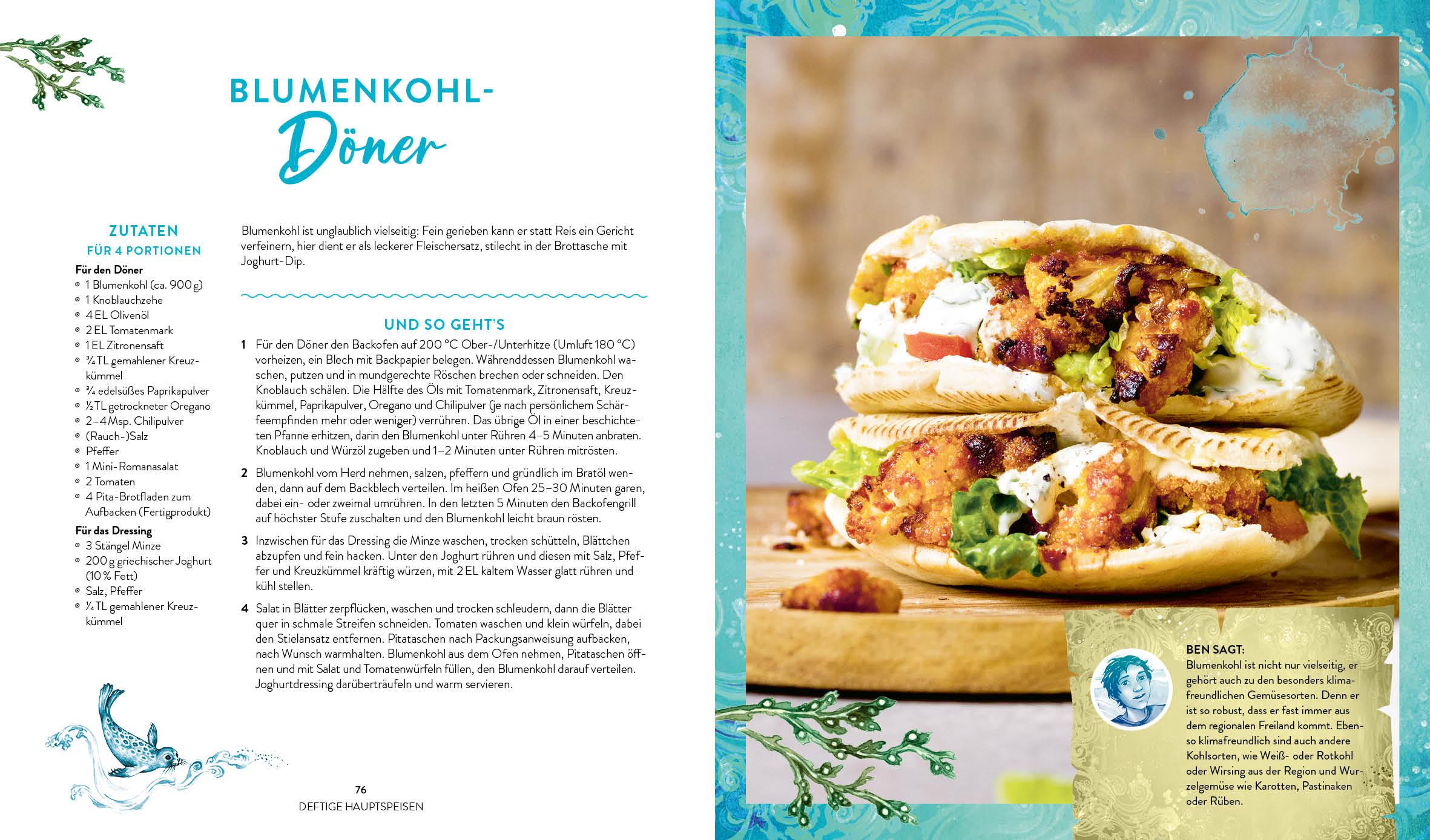 Beispielinhalt (Bild) Alea Aquarius - Das Kochbuch