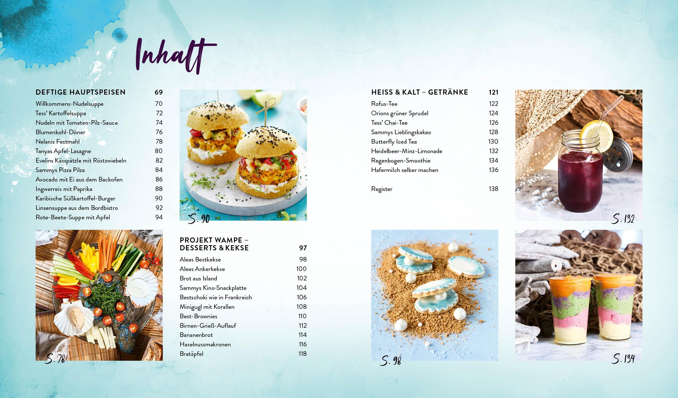 Beispielinhalt (Bild) Alea Aquarius - Das Kochbuch