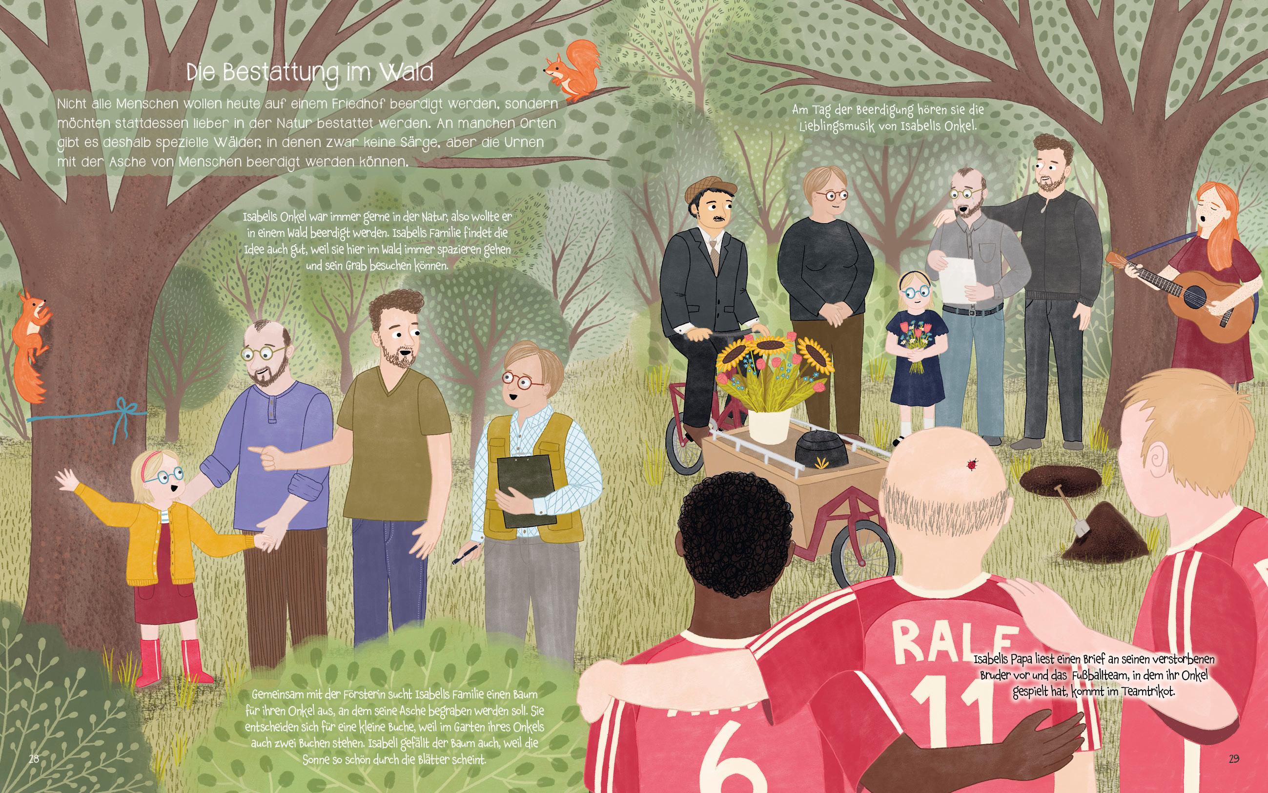 Beispielinhalt (Bild) Wenn wir ins Gras beißen - Das Buch vom Tod für große und kleine Menschen