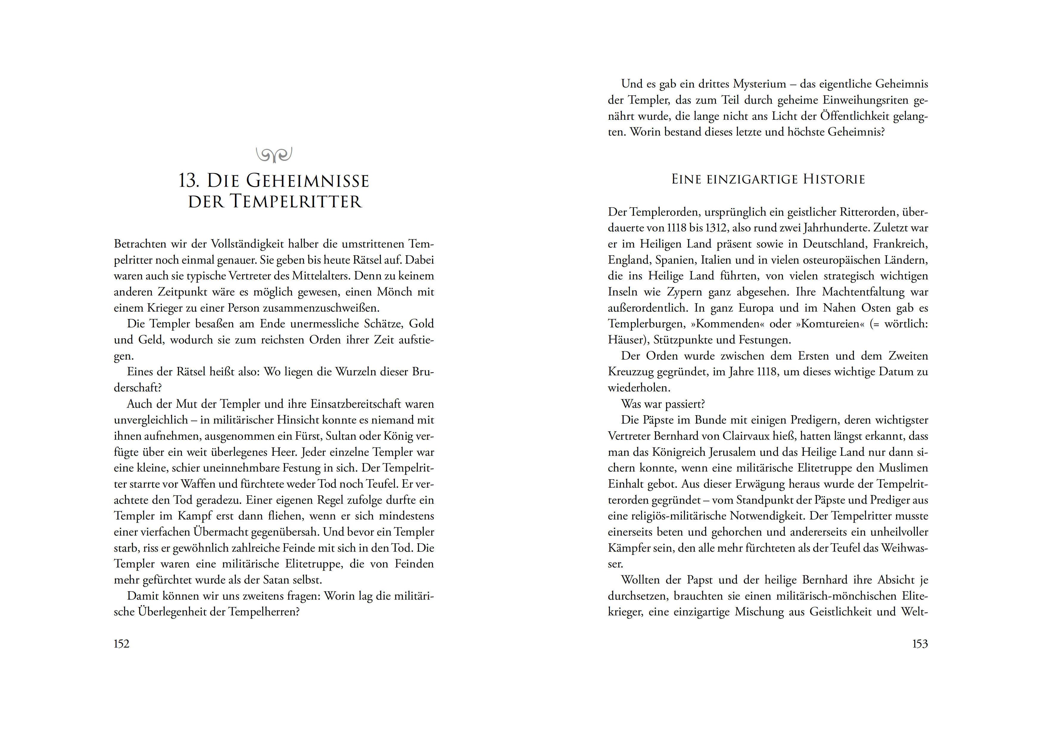 Beispielinhalt (Bild) Die Geheimnisse des Mittelalters - Christen, Päpste, Tempelritter