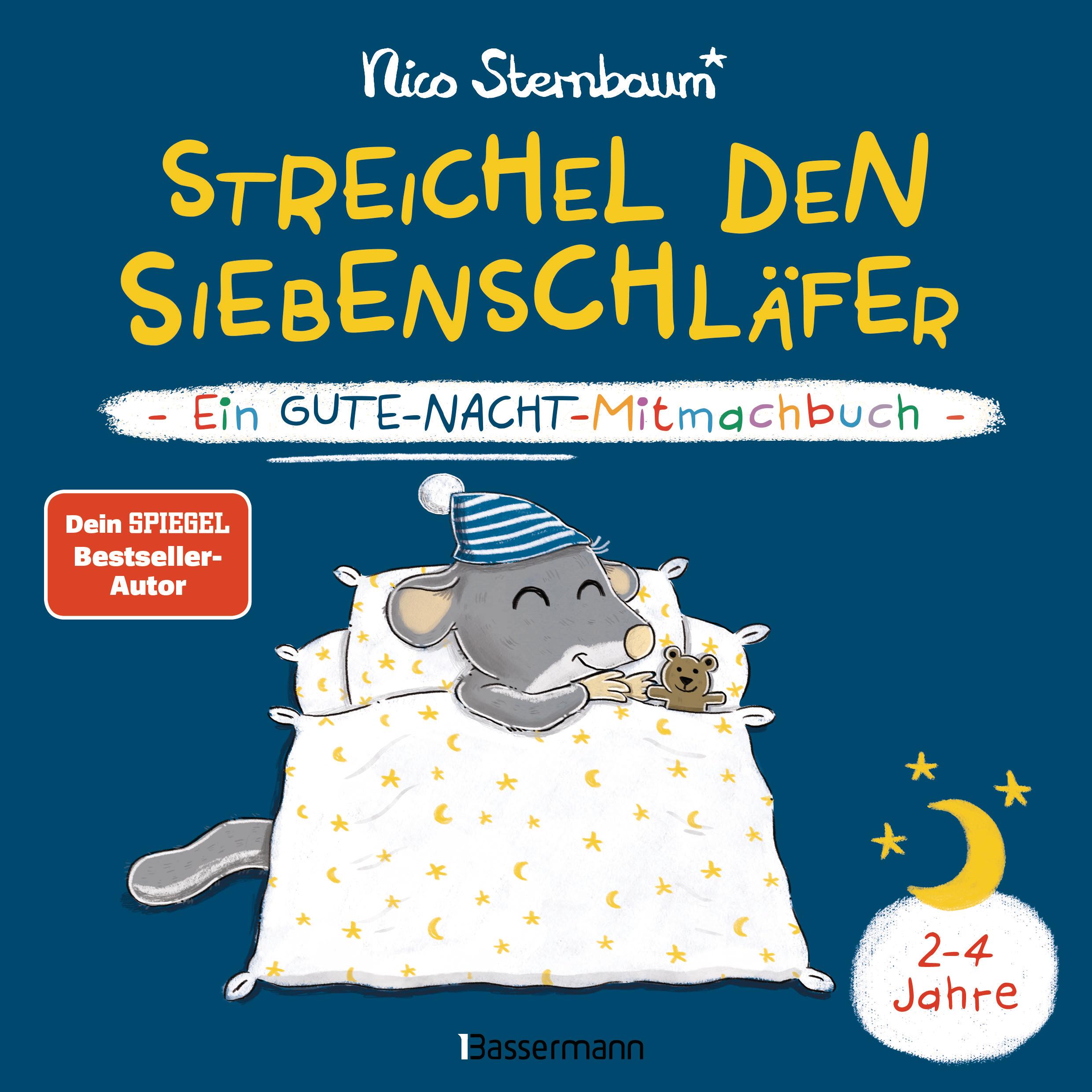 Vorderes Coverbild Streichel den Siebenschläfer - Ein Gute-Nacht-Mitmachbuch. Für Kinder ab 2 Jahren