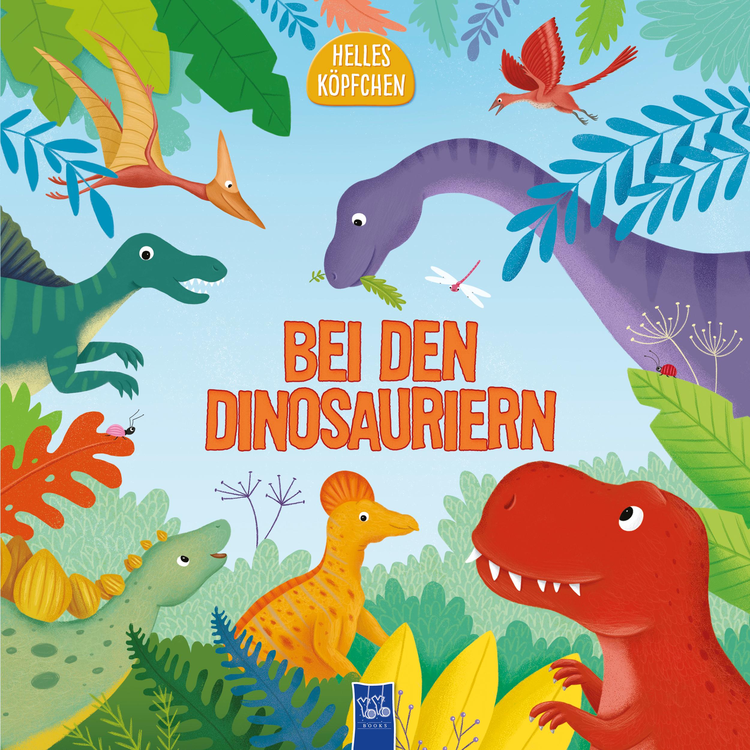 Vorderes Coverbild Helles Köpfchen - Bei den Dinosauriern
