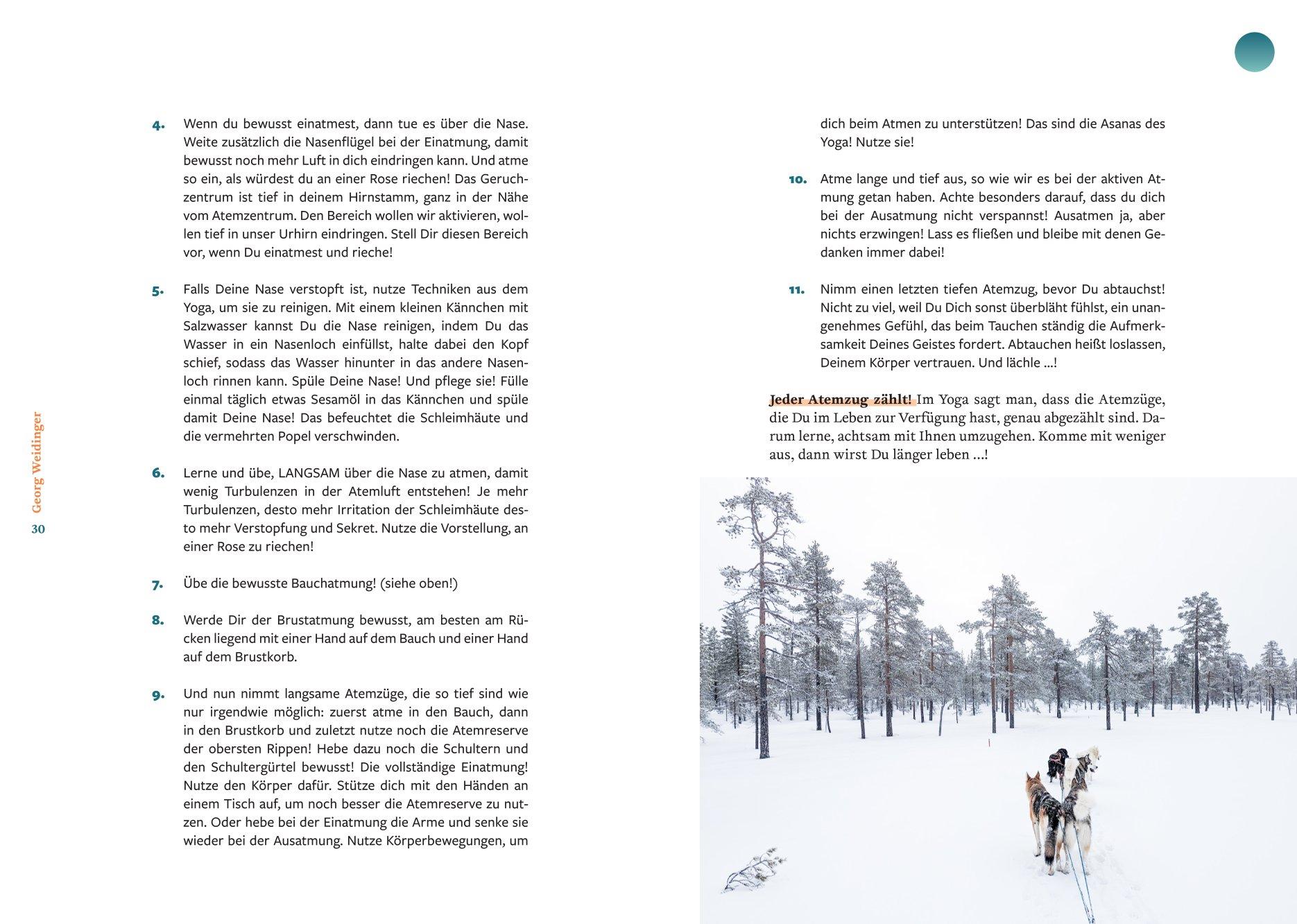 Beispielinhalt (Bild) Die Georg Weidinger Atemtherapie
