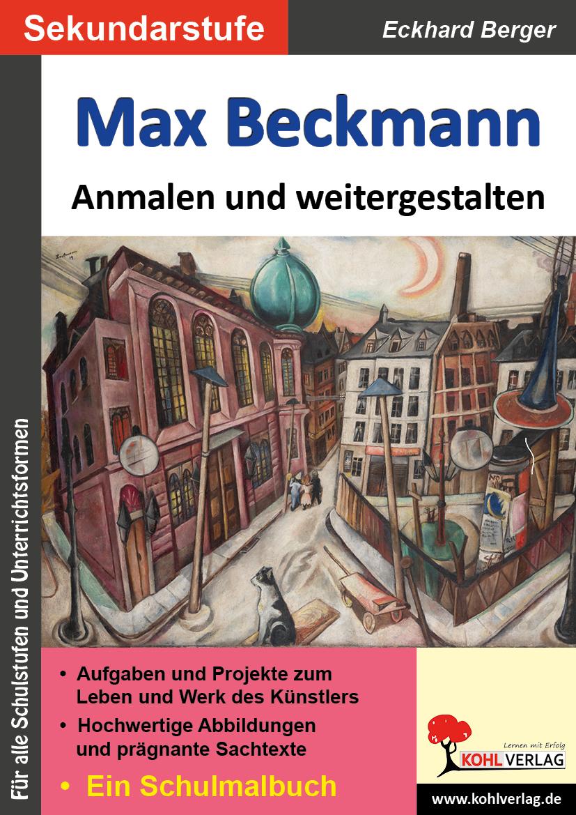 Vorderes Coverbild Max Beckmann ... anmalen und weitergestalten
