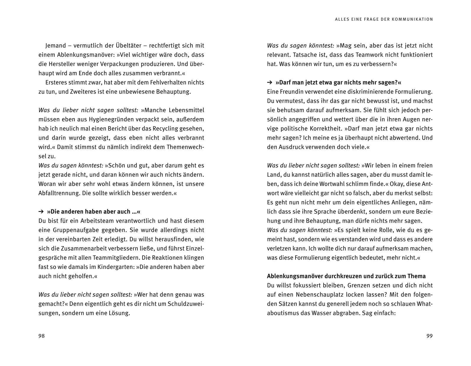 Beispielinhalt (Bild) Ab heute mach ich's mir selber recht