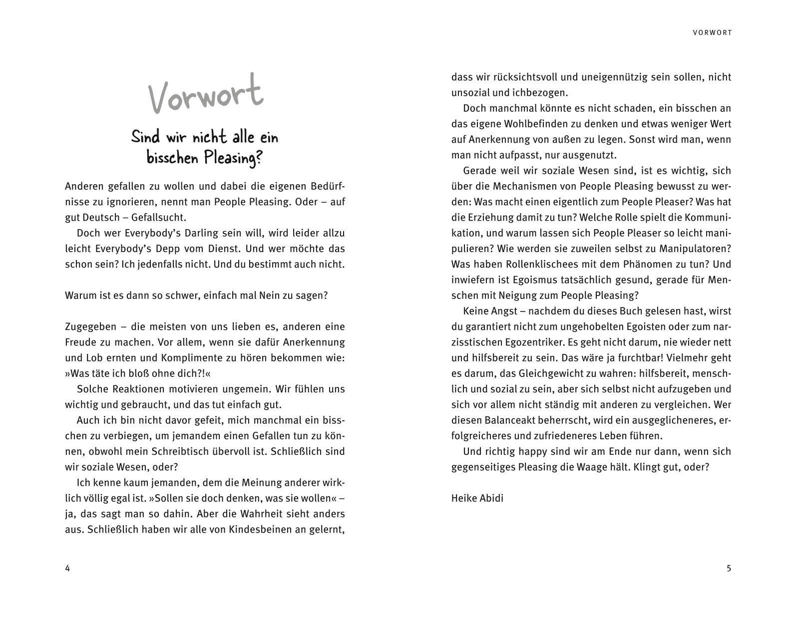 Beispielinhalt (Bild) Ab heute mach ich's mir selber recht