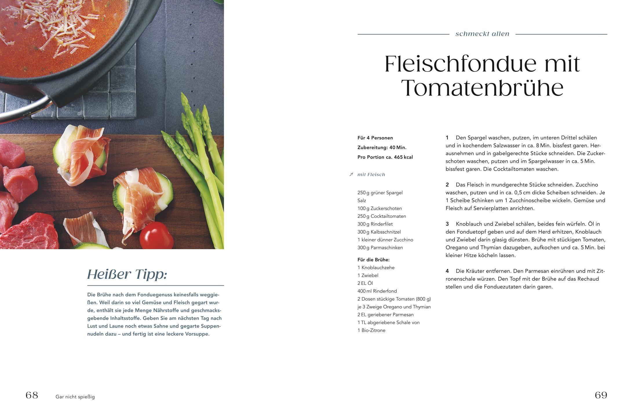 Beispielinhalt (Bild) Raclette &  Fondue