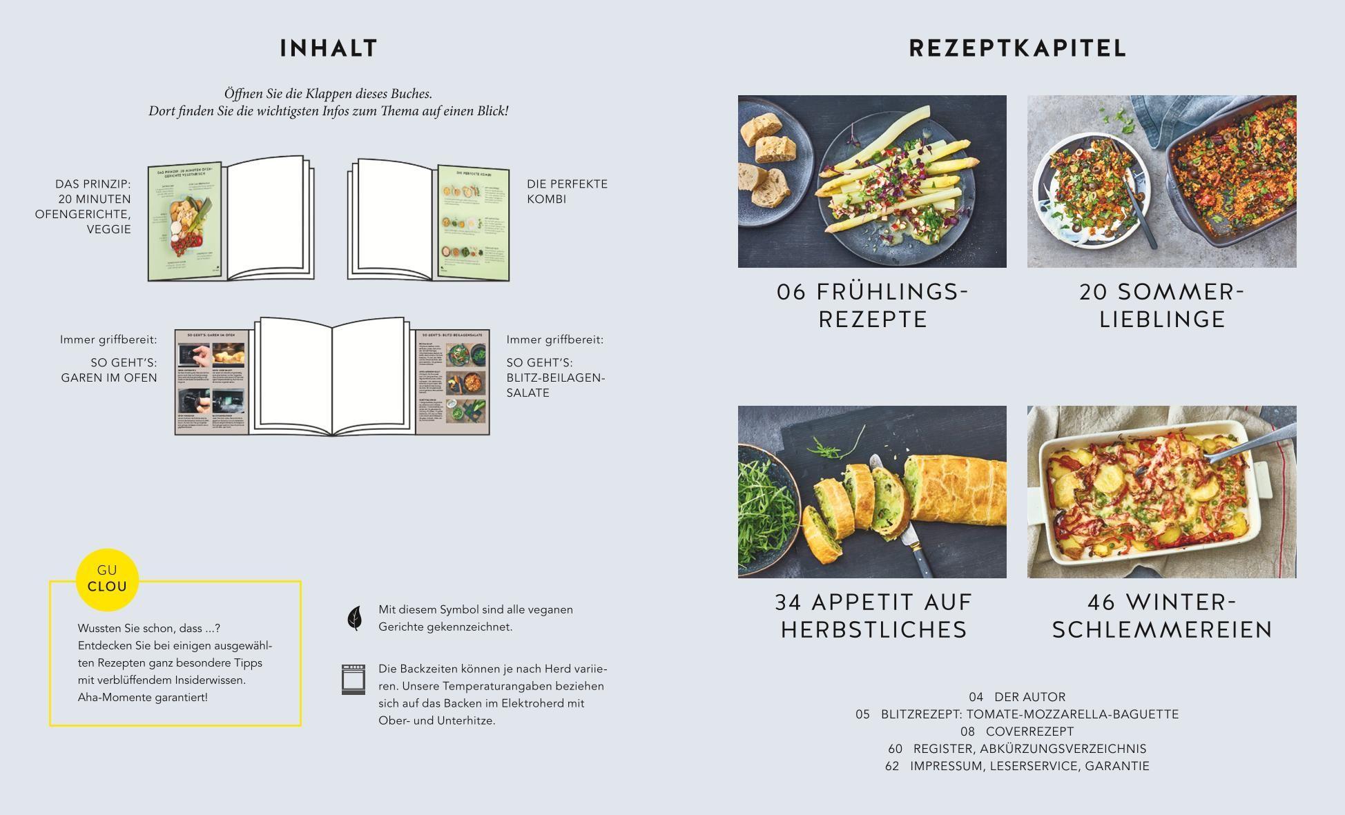 Beispielinhalt (Bild) 20 Minuten Ofengerichte vegetarisch