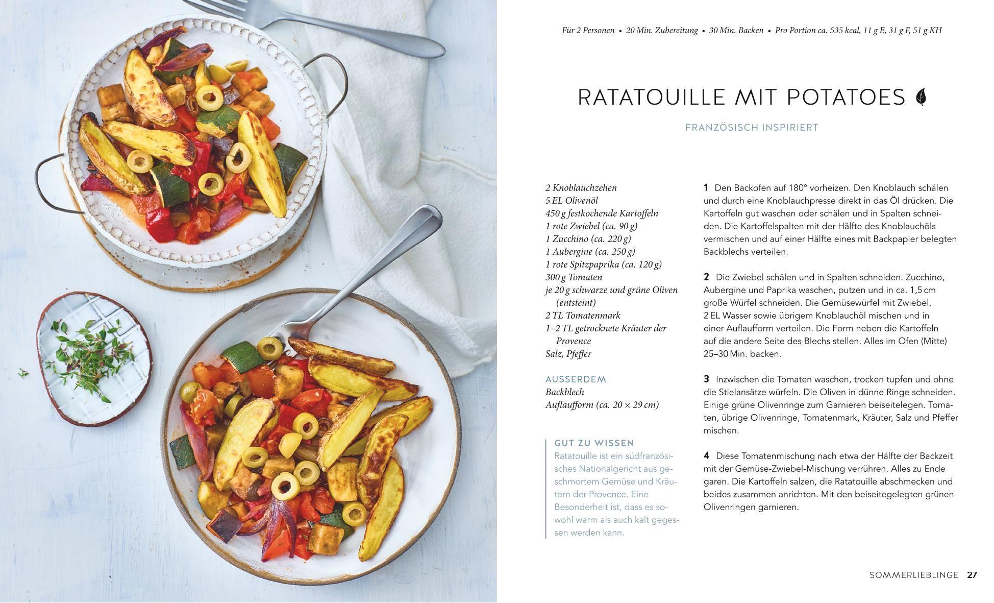 Beispielinhalt (Bild) 20 Minuten Ofengerichte vegetarisch