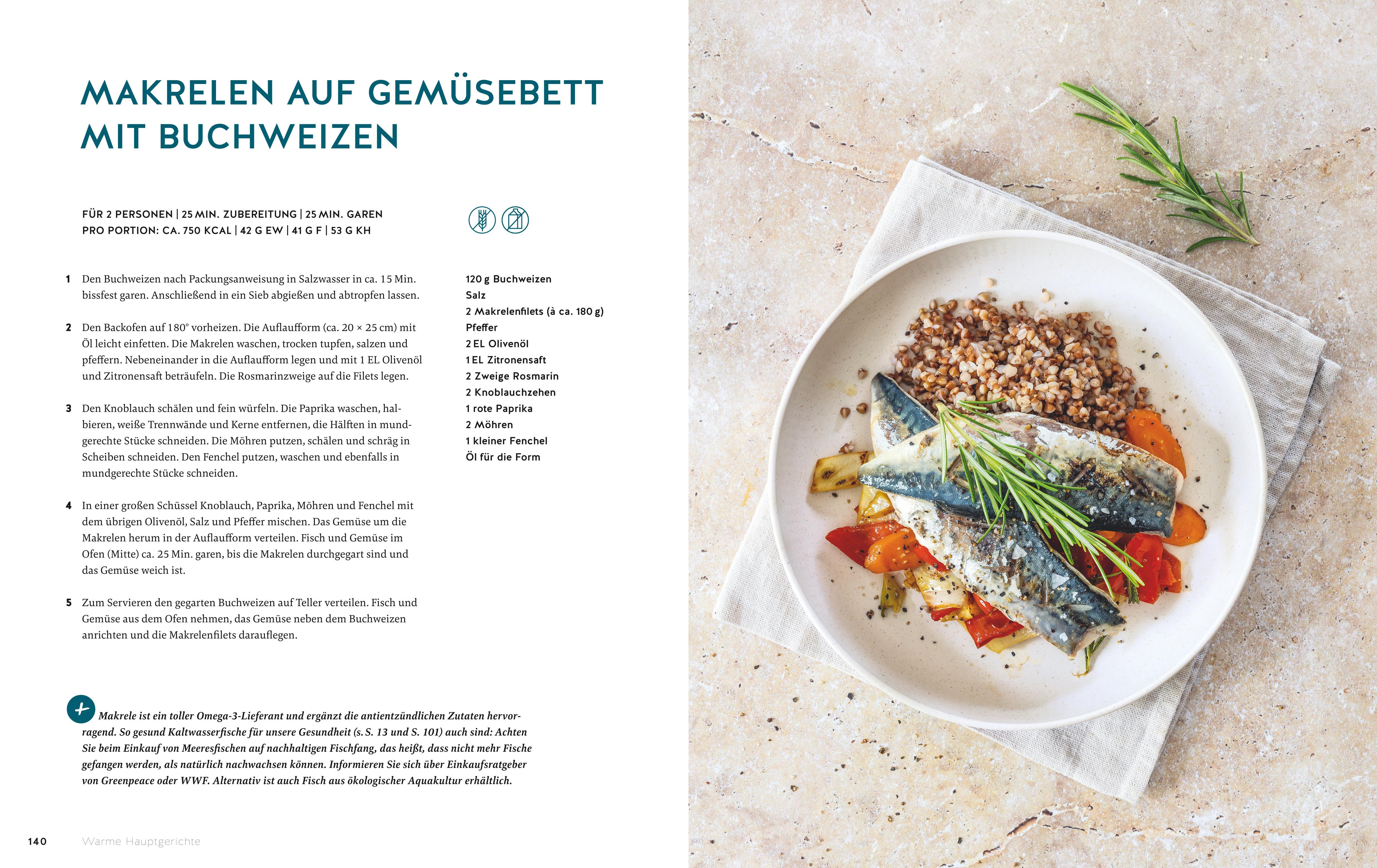 Beispielinhalt (Bild) Meine 80 besten Rezepte gegen Arthrose