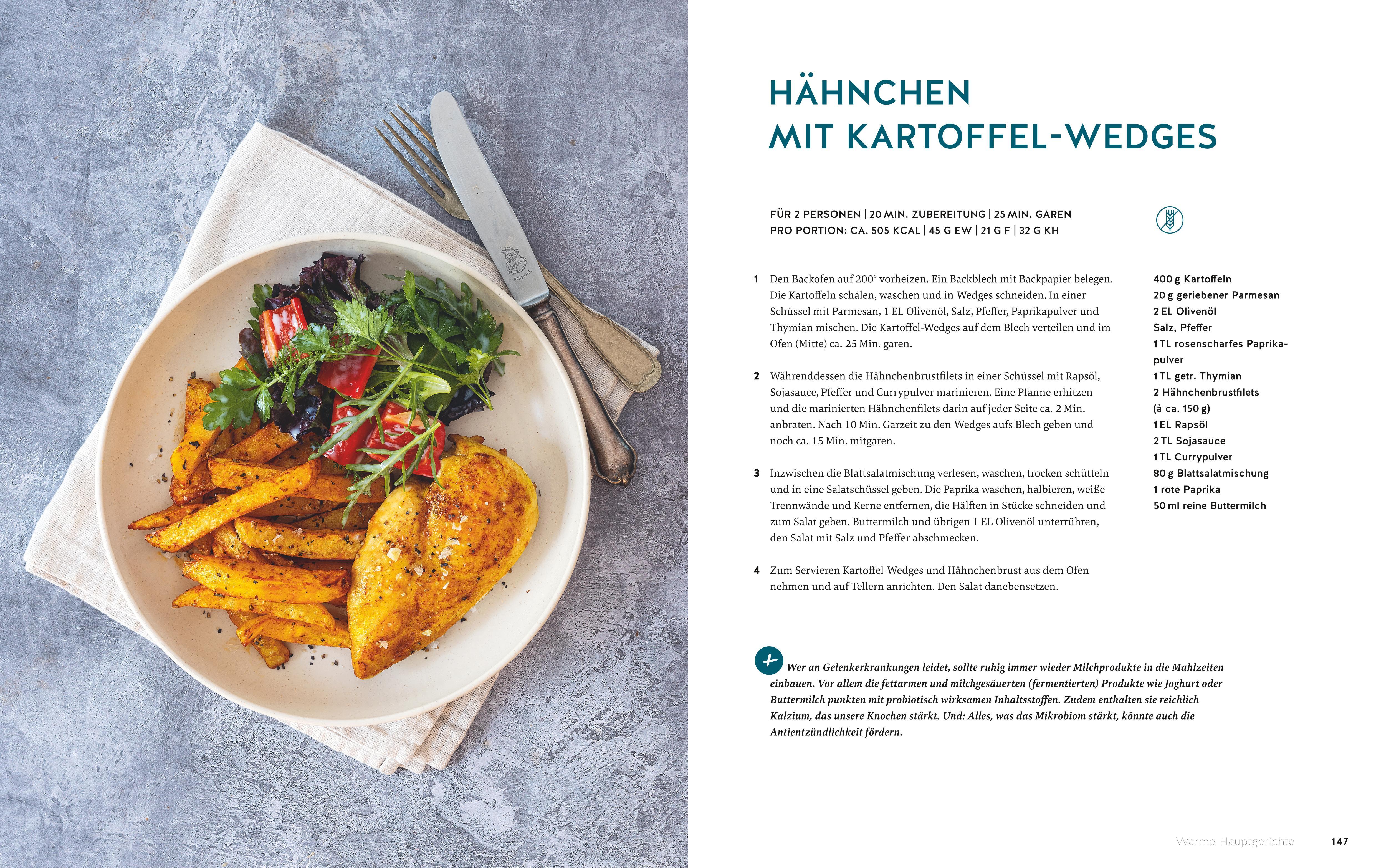 Beispielinhalt (Bild) Meine 80 besten Rezepte gegen Arthrose