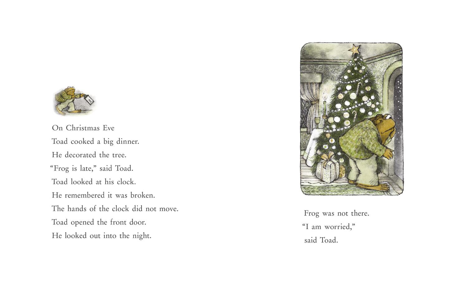 Beispielinhalt (Bild) Christmas with Frog and Toad