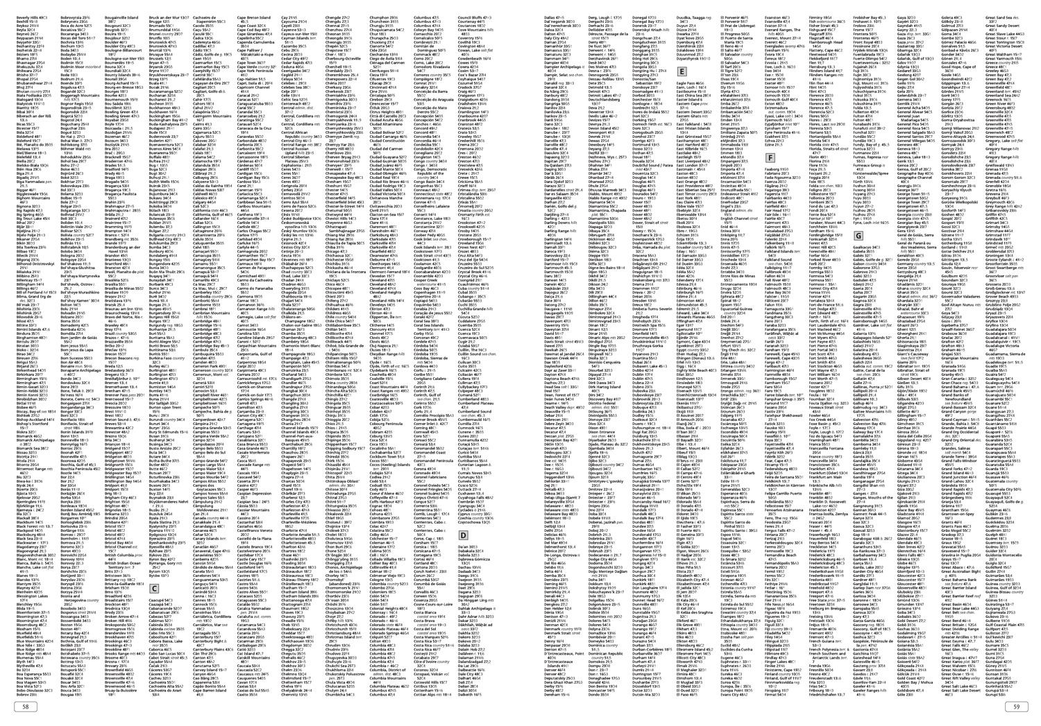 Beispielinhalt (Bild) Collins World Atlas: Paperback Edition