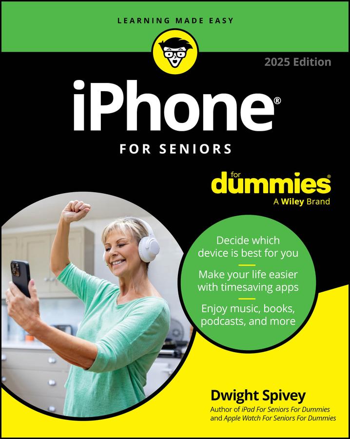 Vorderes Coverbild iPhone for Seniors for Dummies, 2025 Edition