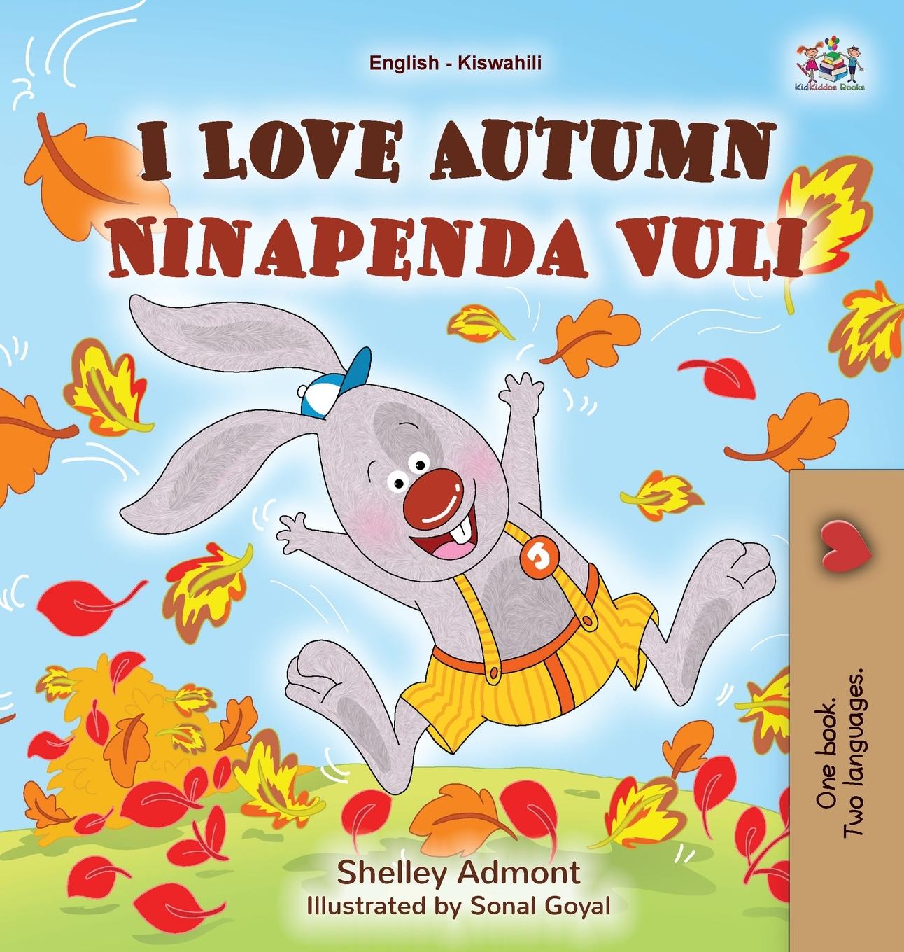 Vorderes Coverbild I Love Autumn (English Swahili Bilingual Children's Book)