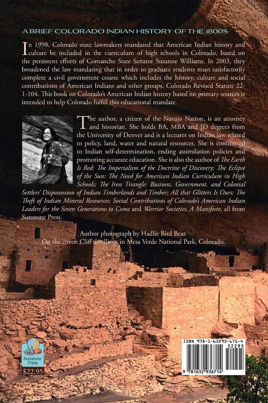 Rückseitencover A Brief Colorado Indian History of the 1800s Through A Factual Lens (Softcover)