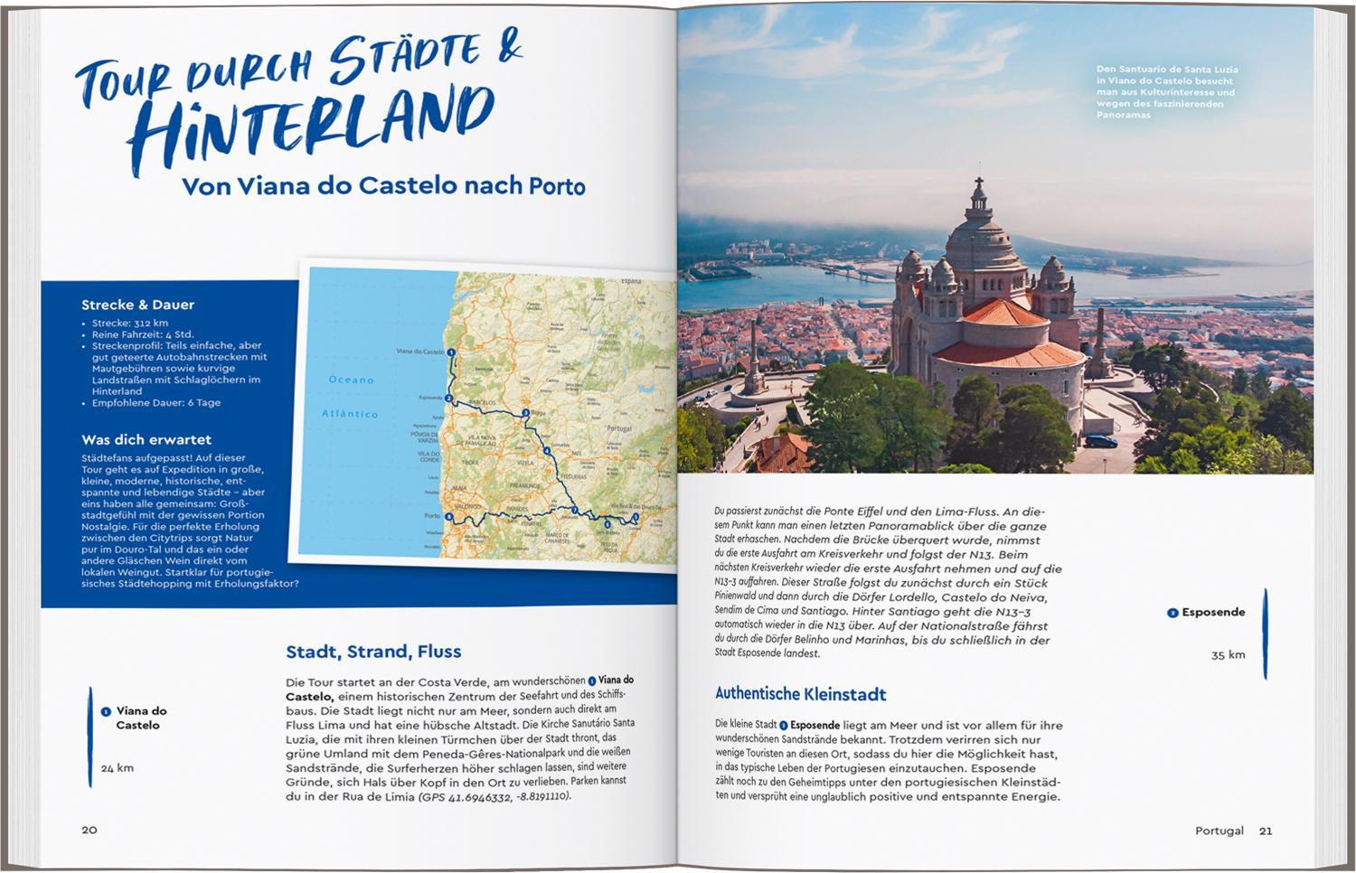 Beispielinhalt (Bild) MARCO POLO Bildband Auf Tour im Süden! Unvergessliche Wohnmobiltrips von Portugal bis Griechenland