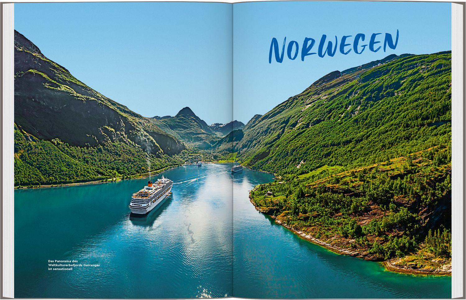 Beispielinhalt (Bild) MARCO POLO Bildband Auf Tour im Norden! Unvergessliche Wohnmobiltrips von Norwegen bis Schottland