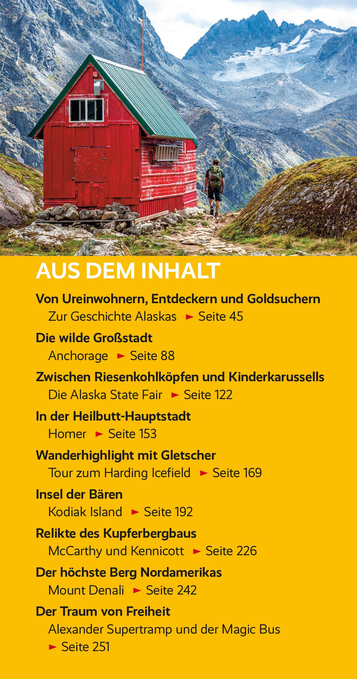 Beispielinhalt (Bild) TRESCHER Reiseführer Alaska