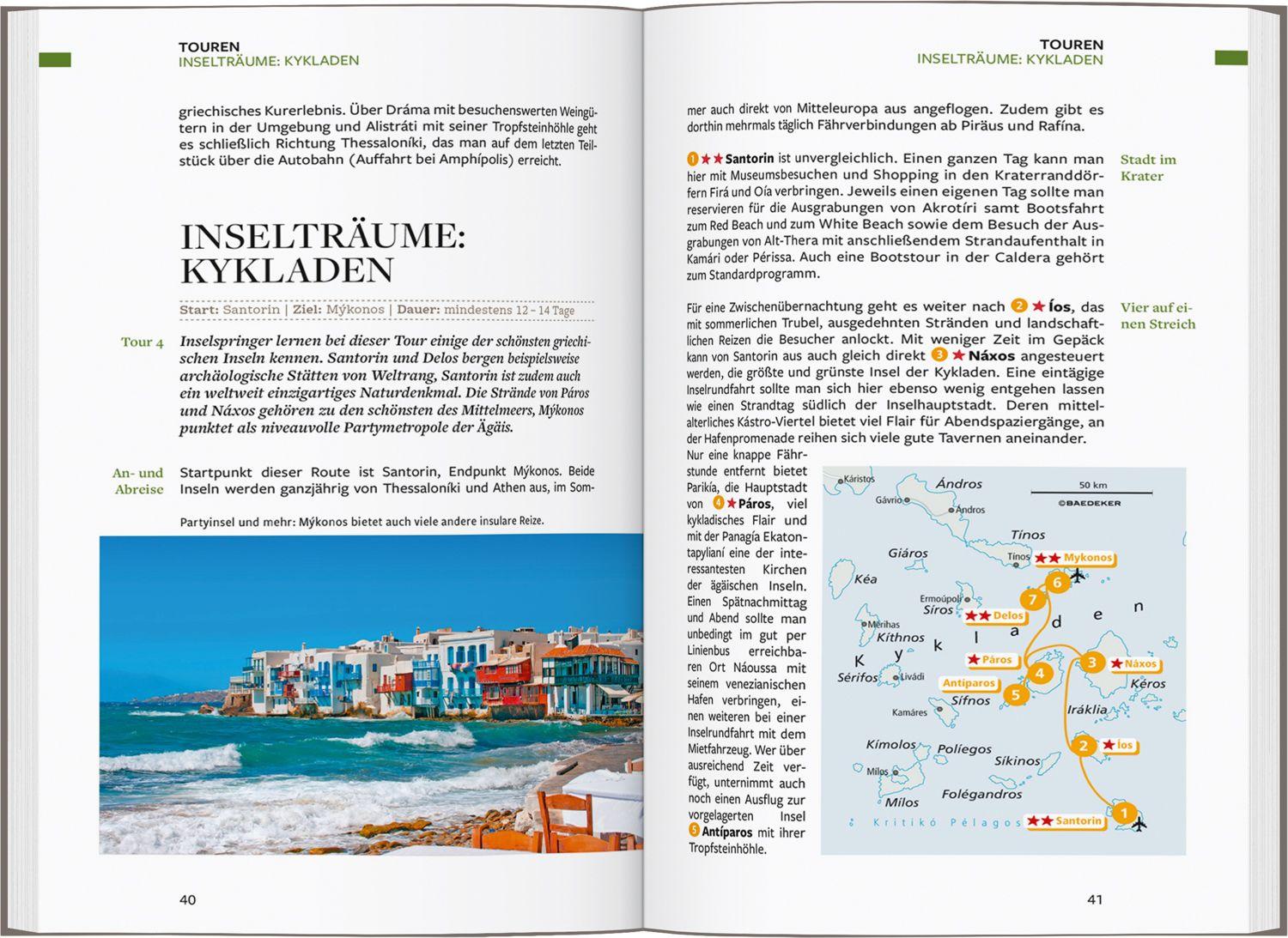 Beispielinhalt (Bild) Baedeker Reiseführer Griechenland