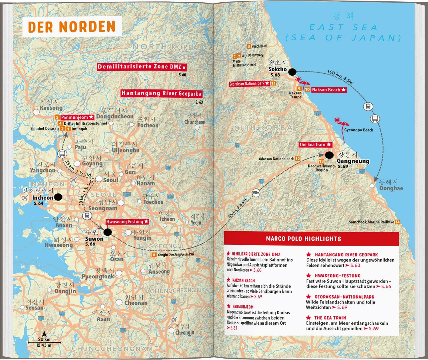 Beispielinhalt (Bild) MARCO POLO Reiseführer Südkorea, Seoul