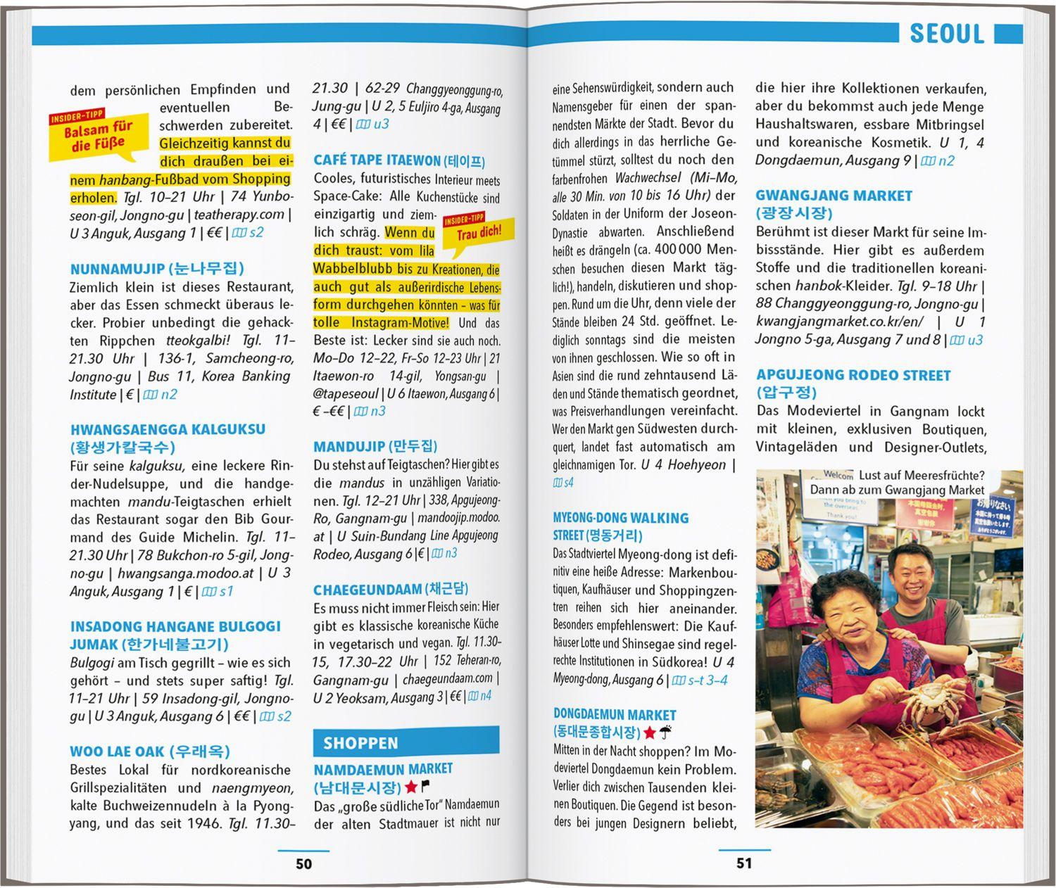 Beispielinhalt (Bild) MARCO POLO Reiseführer Südkorea, Seoul