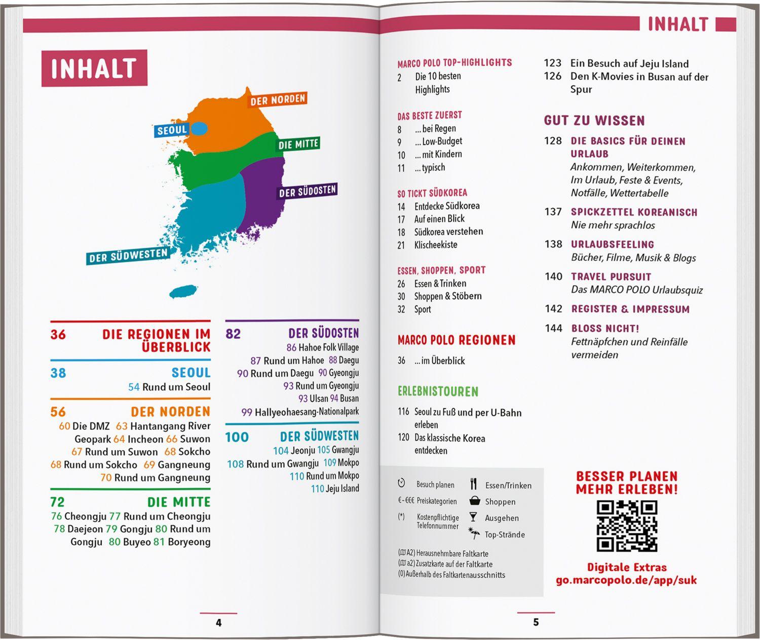 Beispielinhalt (Bild) MARCO POLO Reiseführer Südkorea, Seoul