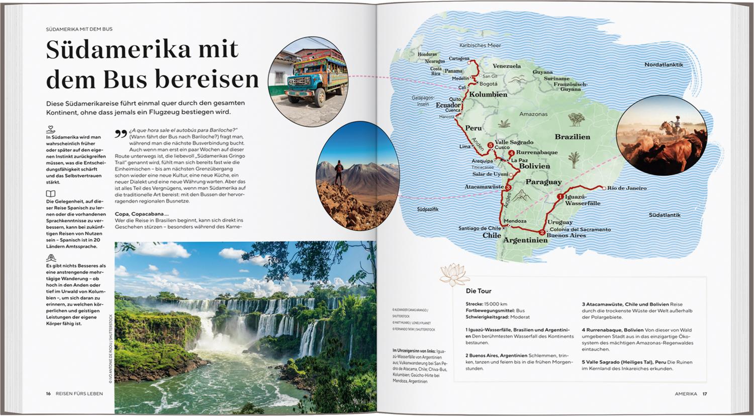 Beispielinhalt (Bild) LONELY PLANET Bildband Reisen fürs Leben