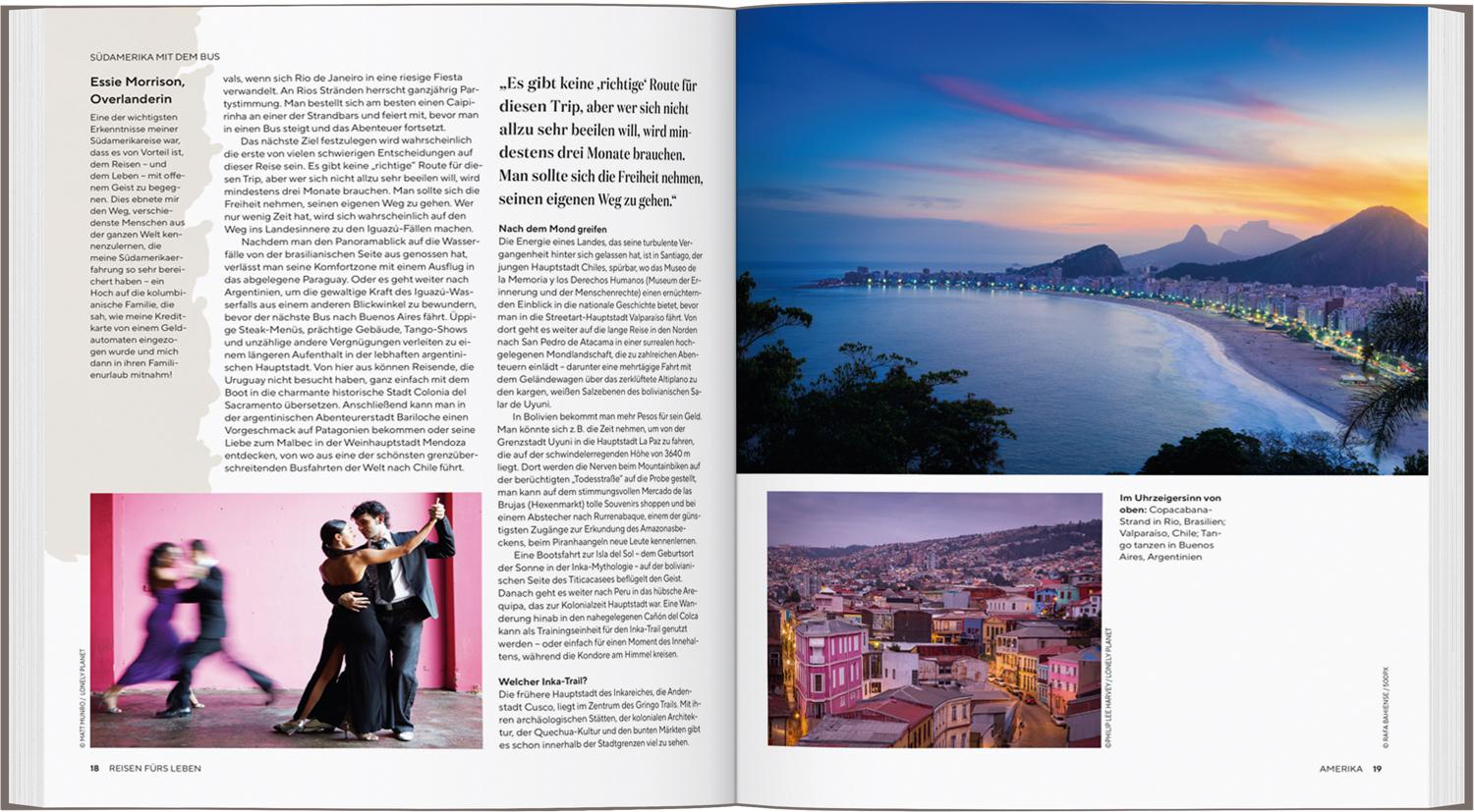 Beispielinhalt (Bild) LONELY PLANET Bildband Reisen fürs Leben