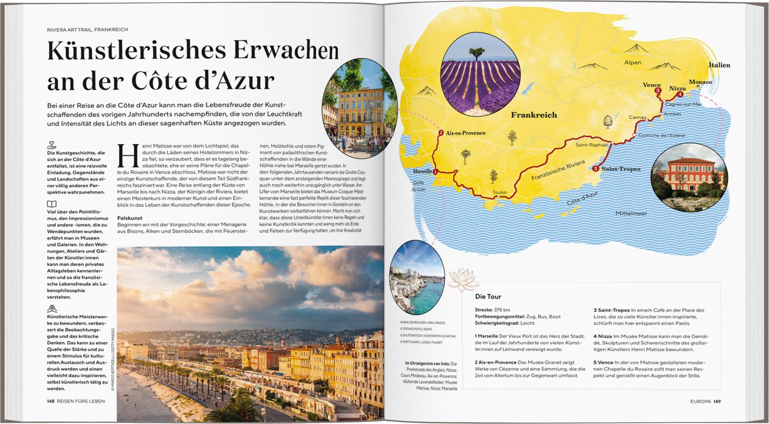 Beispielinhalt (Bild) LONELY PLANET Bildband Reisen fürs Leben