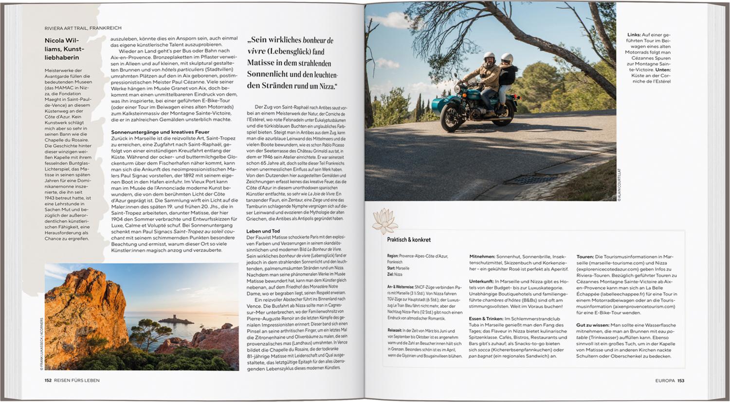 Beispielinhalt (Bild) LONELY PLANET Bildband Reisen fürs Leben