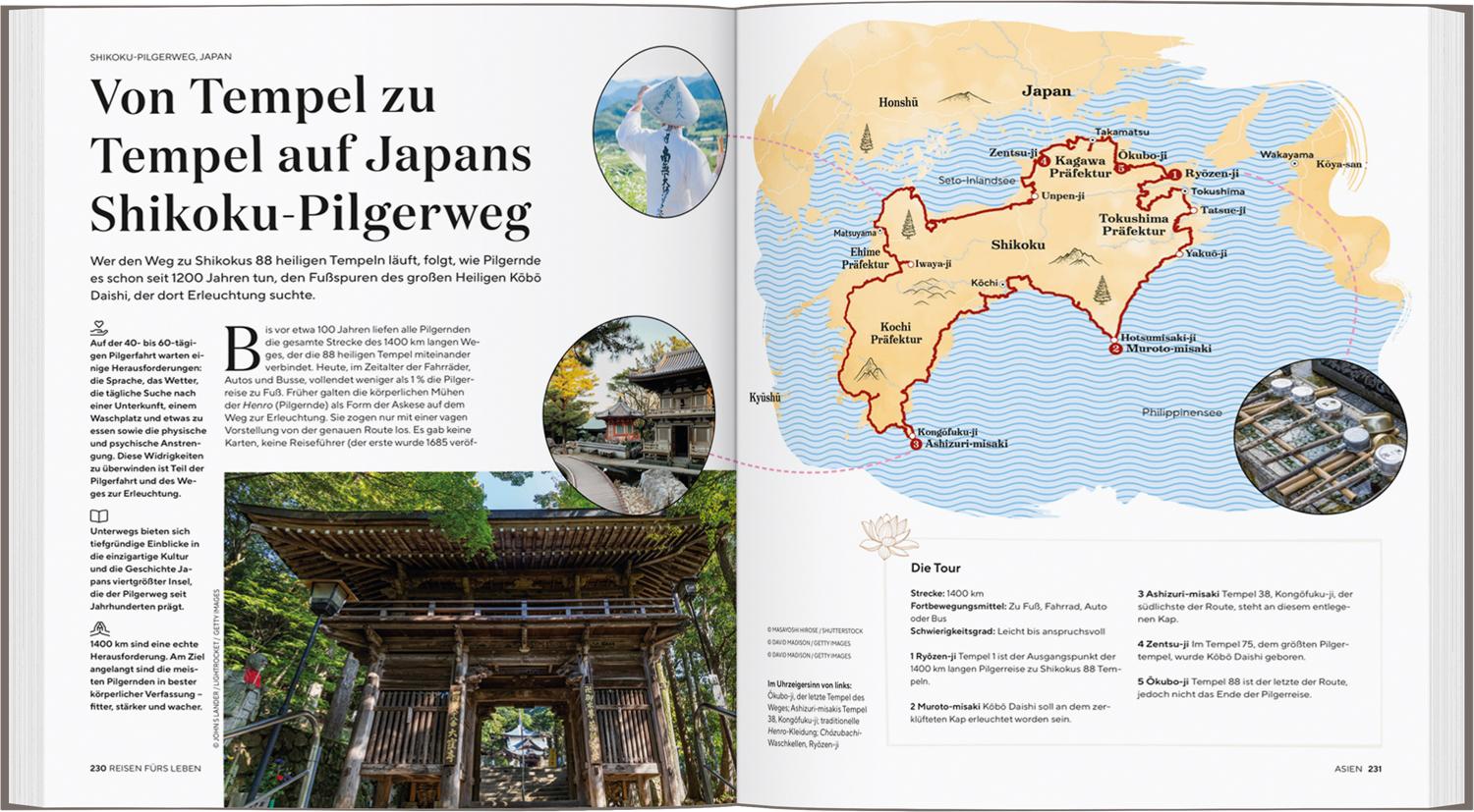 Beispielinhalt (Bild) LONELY PLANET Bildband Reisen fürs Leben