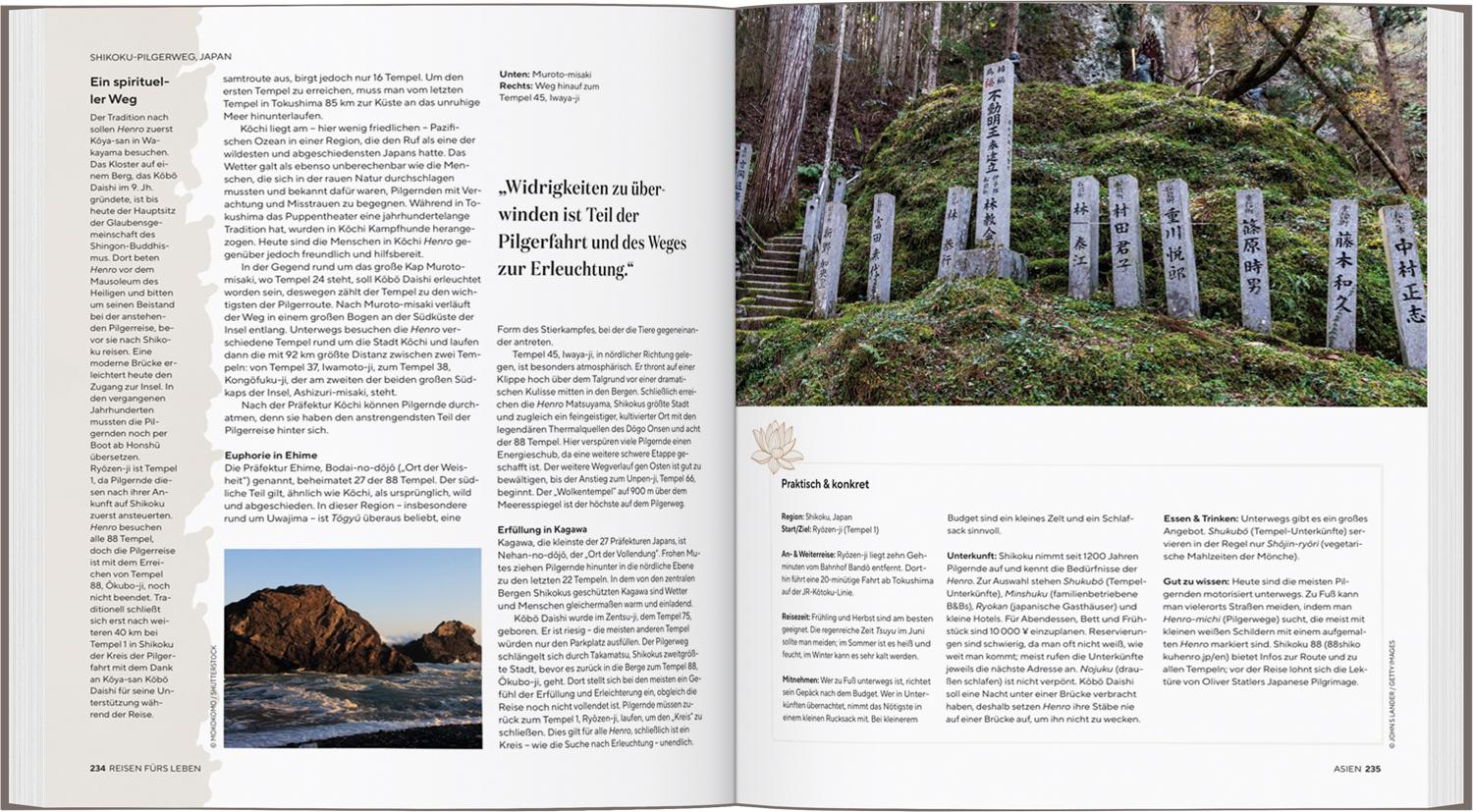 Beispielinhalt (Bild) LONELY PLANET Bildband Reisen fürs Leben