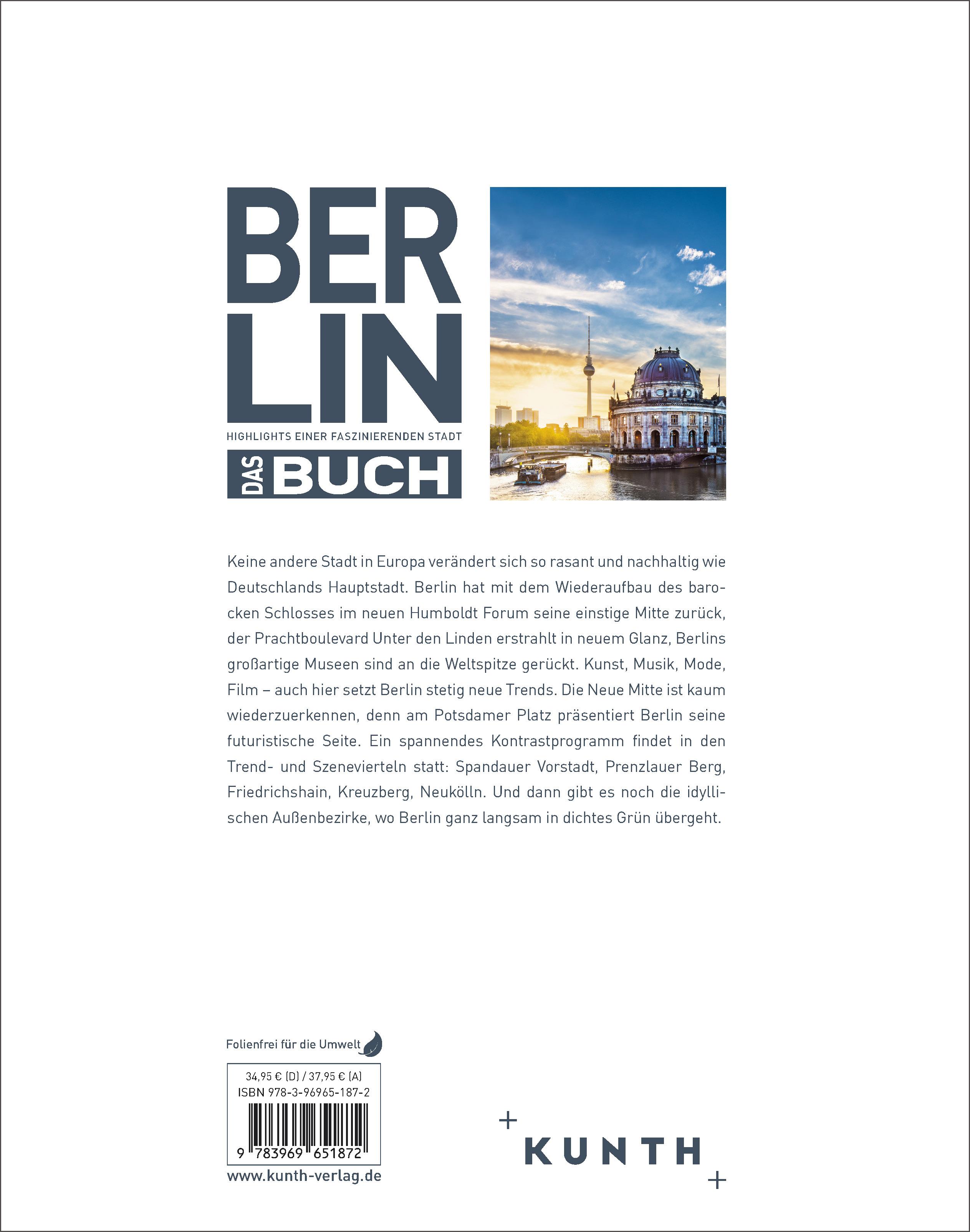 Rückseitencover KUNTH Berlin. Das Buch