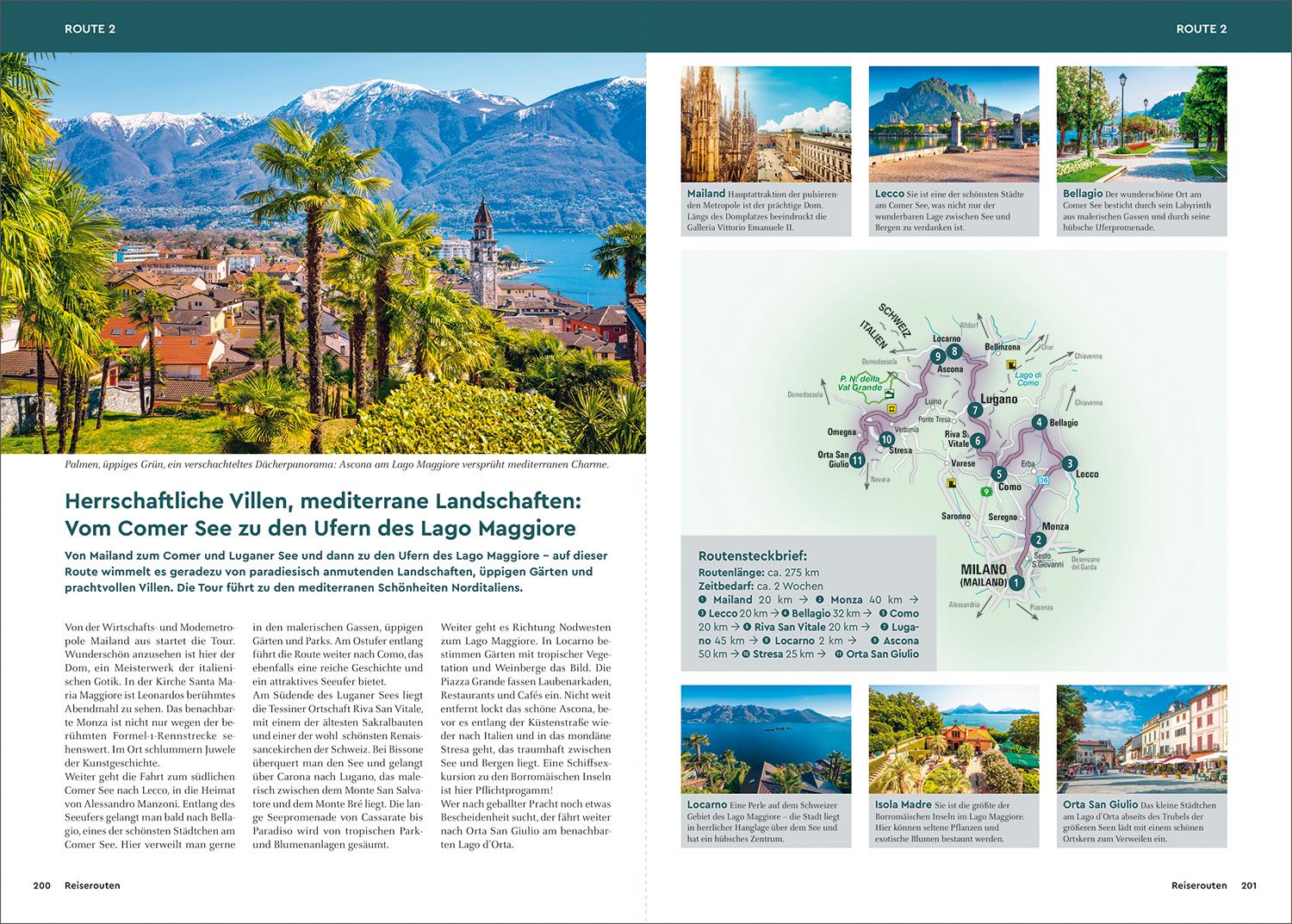 Beispielinhalt (Bild) KUNTH Unterwegs an den Oberitalienischen Seen