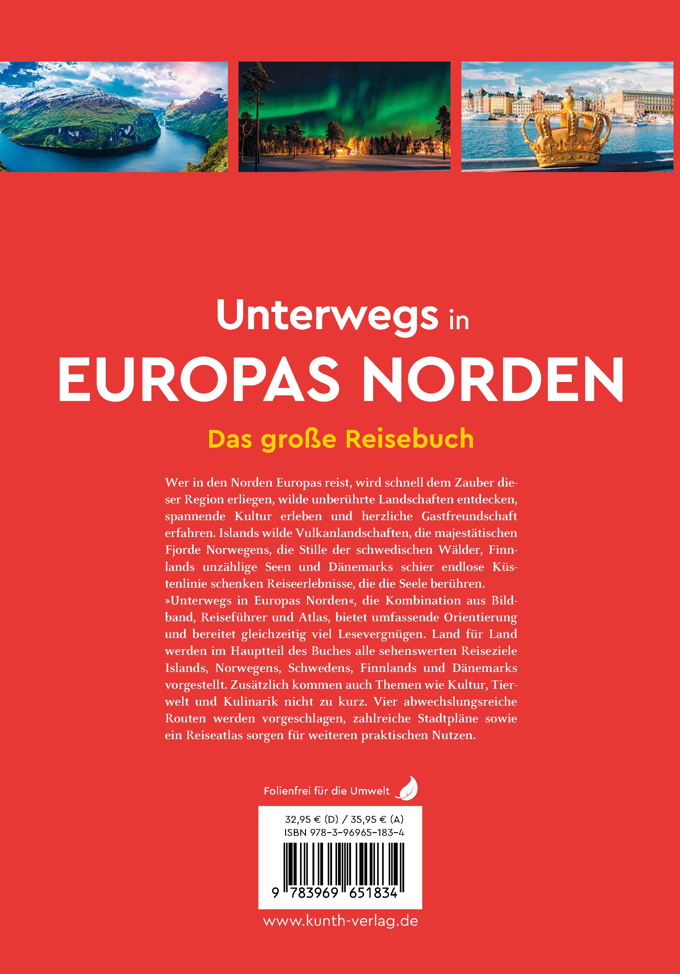 Rückseitencover KUNTH Unterwegs in Europas Norden