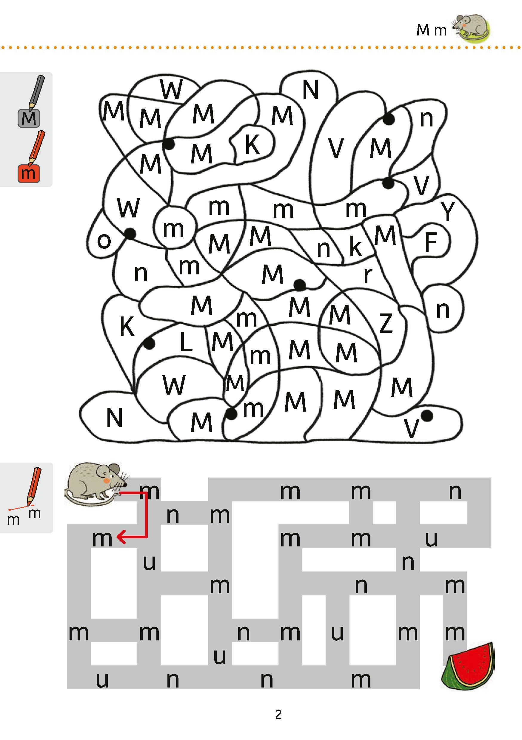 Beispielinhalt (Bild) Mein Übungsheft Lesen 1. Klasse: Vom Buchstaben zum Wort