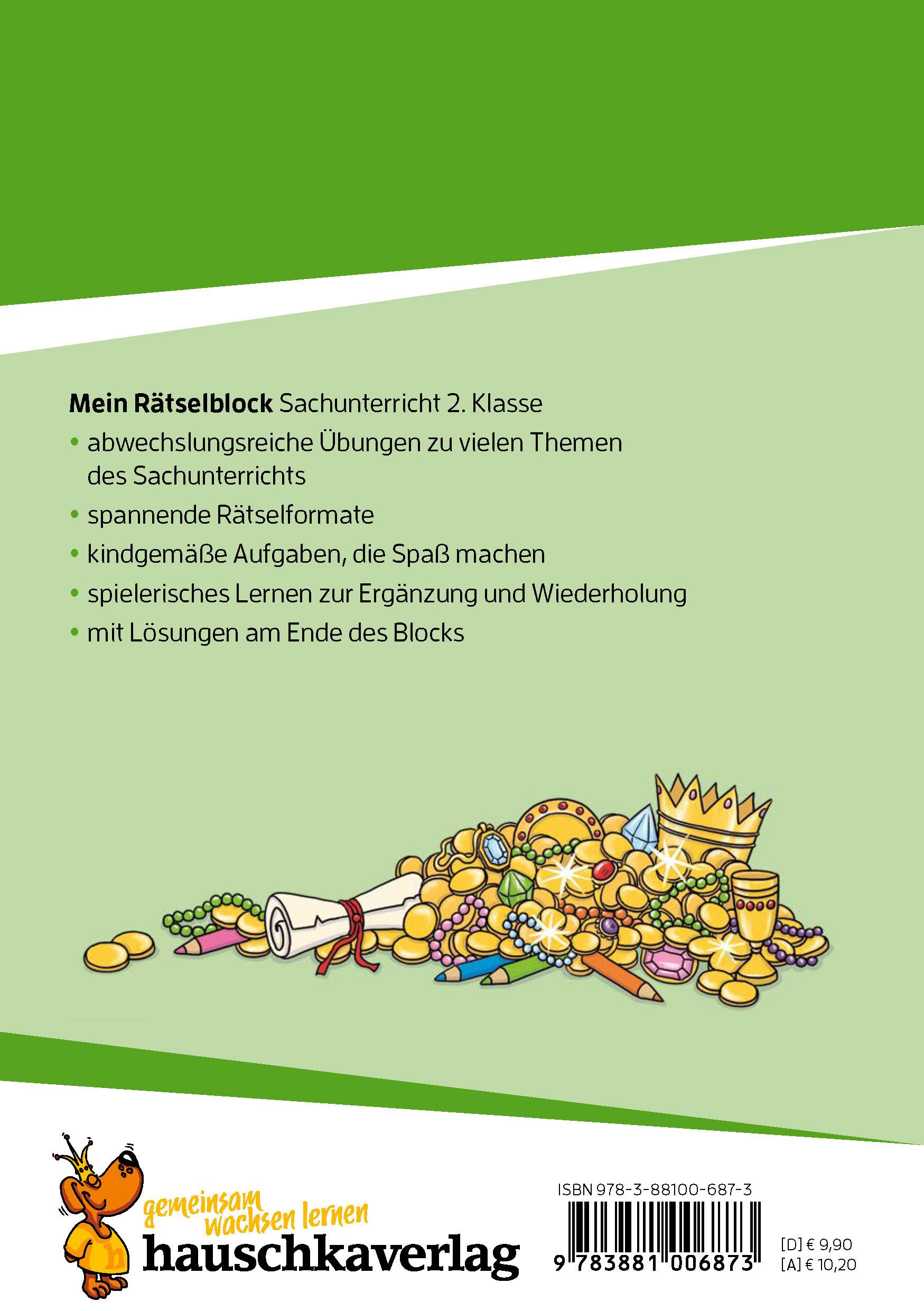 Beispielinhalt (Bild) Mein Rätselblock Sachunterricht 2. Klasse