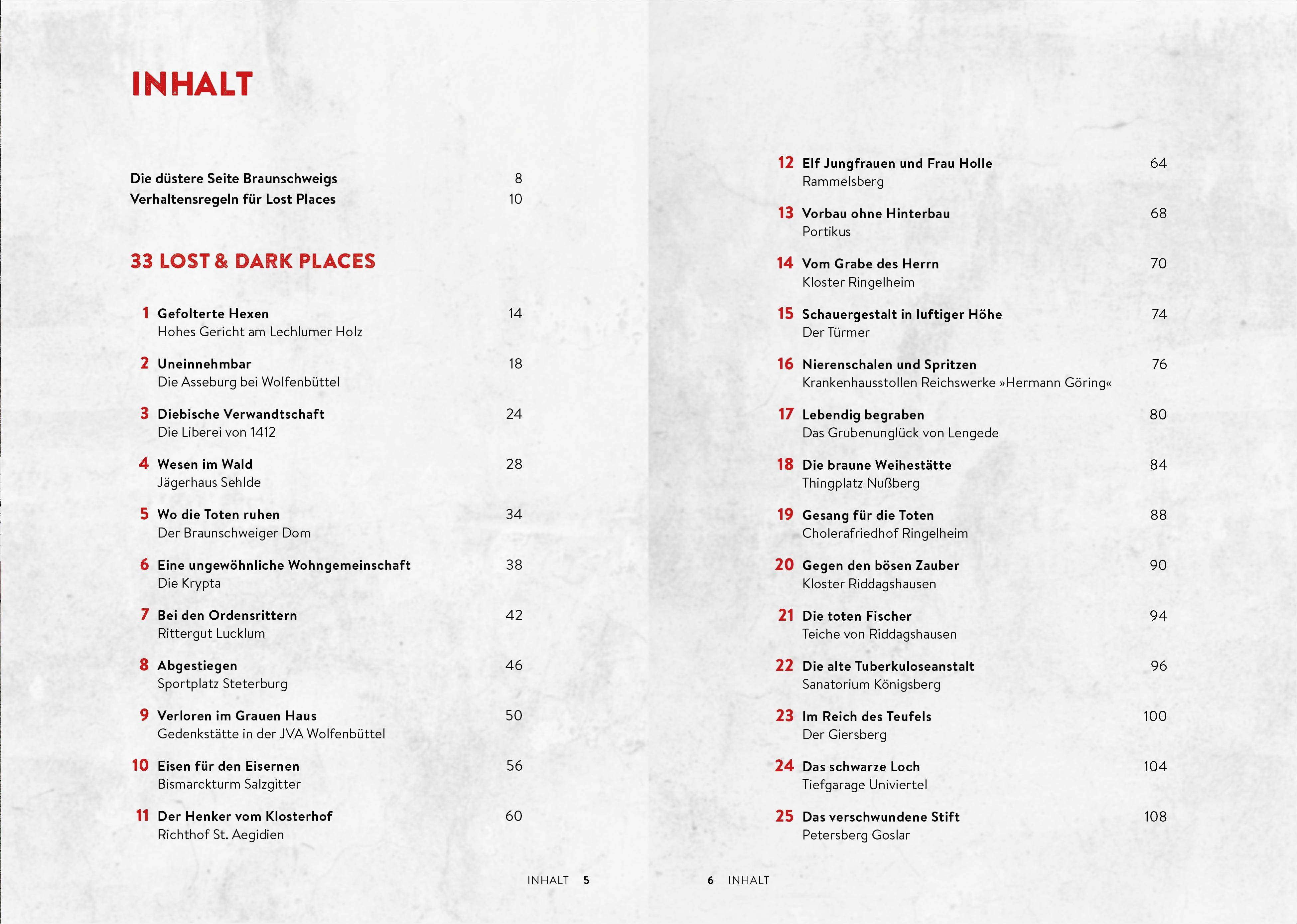 Beispielinhalt (Bild) Lost & Dark Places Braunschweig