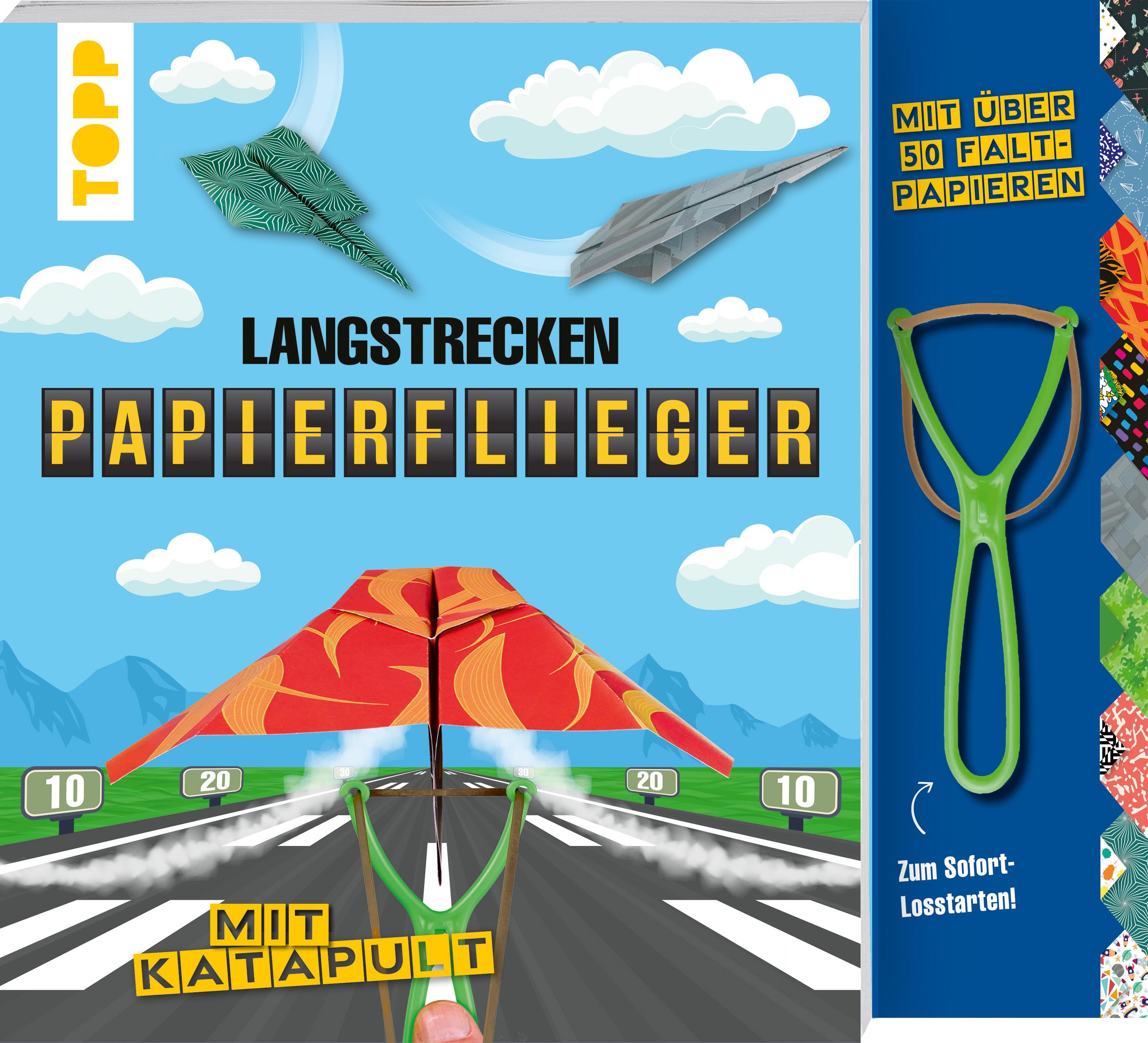 Vorderes Coverbild Langstrecken-Papierflieger mit Katapult