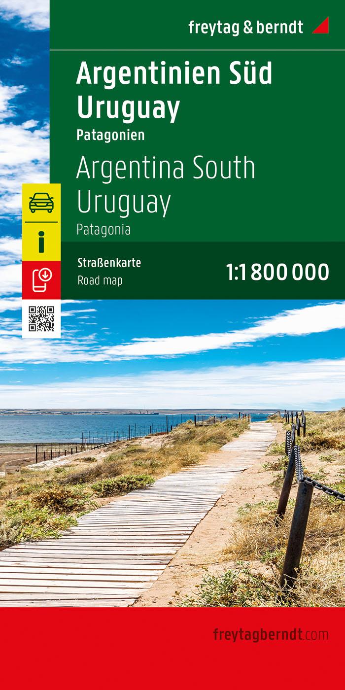 Vorderes Coverbild Argentinien Süd - Uruguay, Straßenkarte 1:1.800.000, freytag & berndt