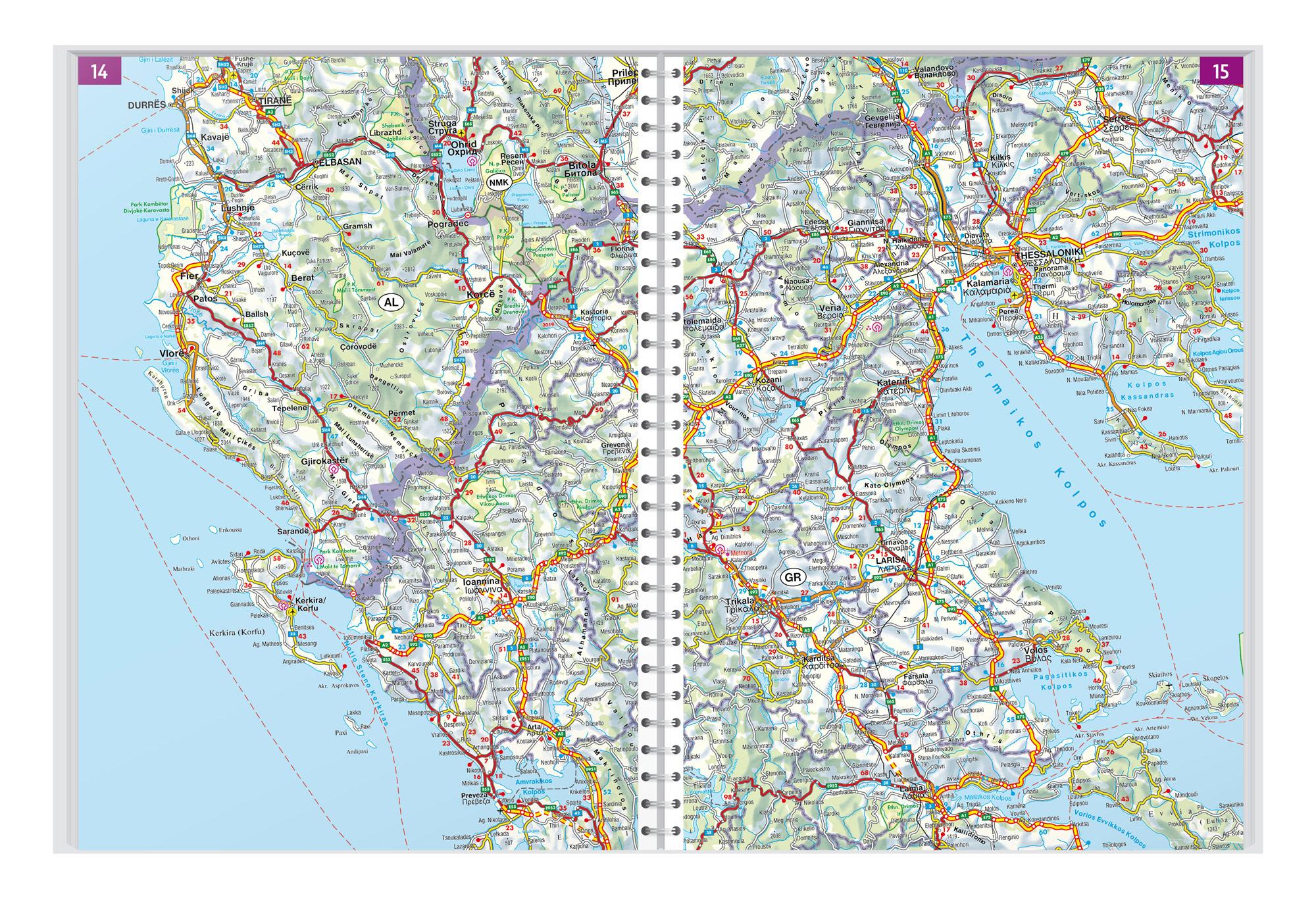 Beispielinhalt (Bild) Westbalkan, Autoatlas 1:150.000, freytag & berndt
