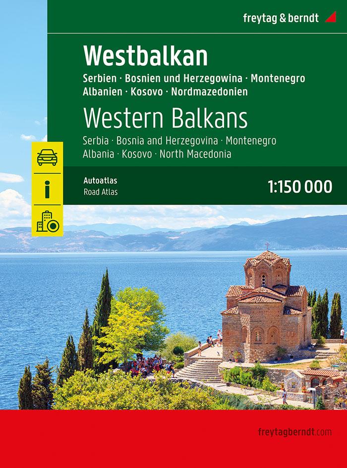 Vorderes Coverbild Westbalkan, Autoatlas 1:150.000, freytag & berndt
