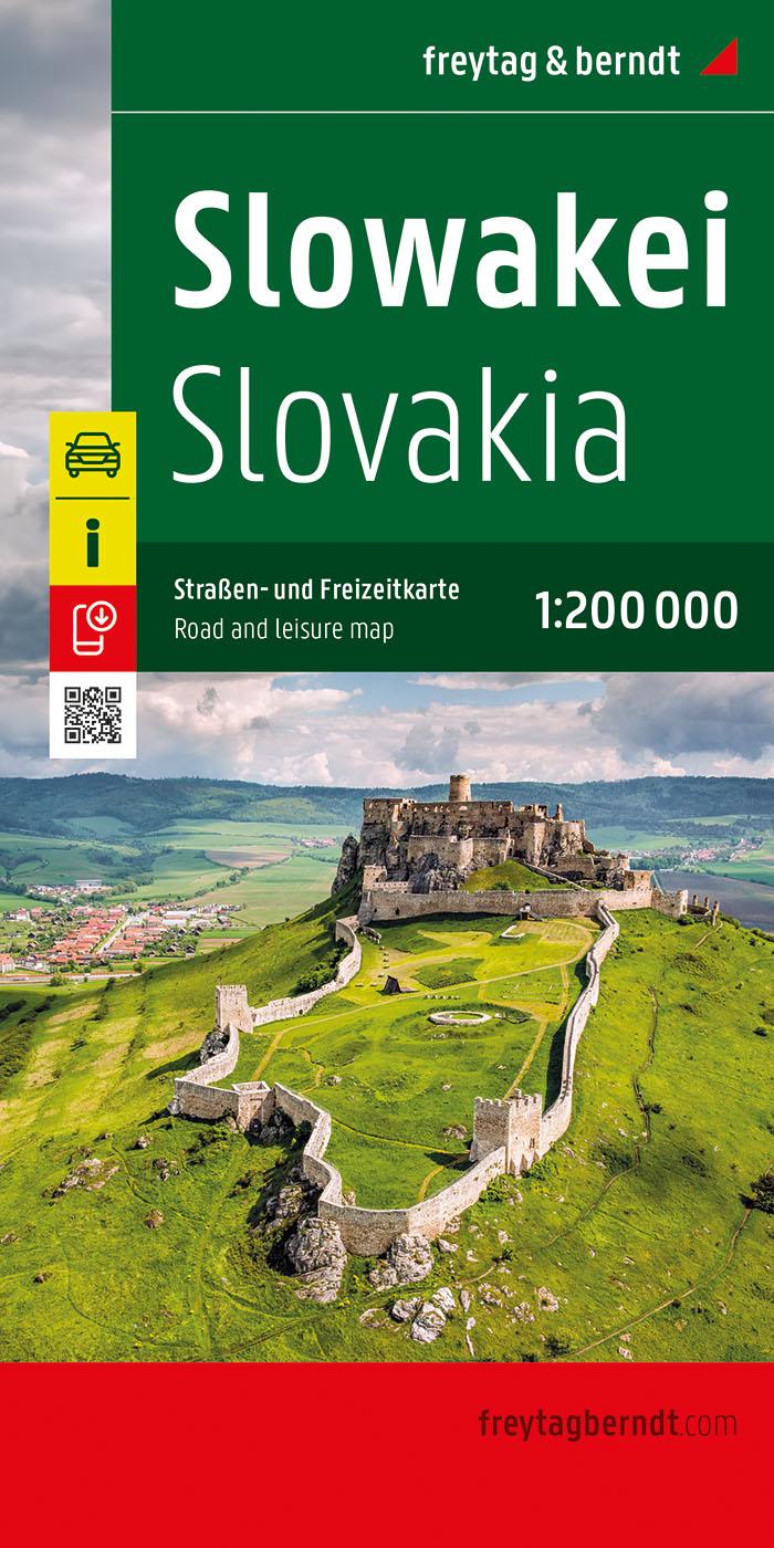 Vorderes Coverbild Slowakei, Straßen- und Freizeitkarte 1:200.000, freytag & berndt
