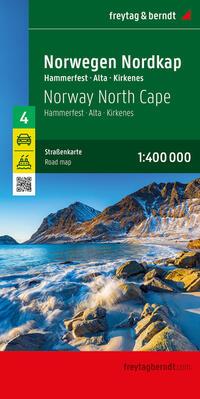 Vorderes Coverbild Norwegen Nordkap, Straßenkarte 1:400.000, freytag & berndt