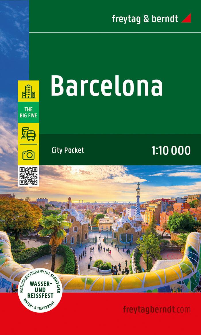 Vorderes Coverbild Barcelona, Stadtplan 1:10.000, freytag & berndt