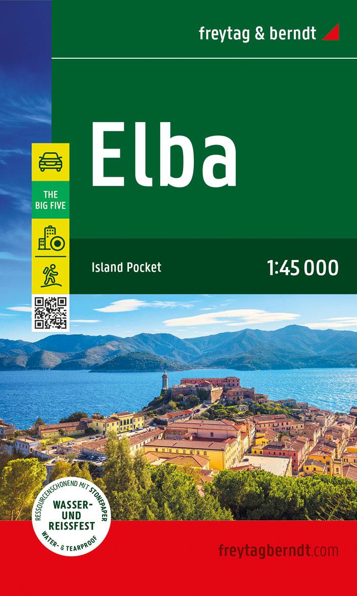 Vorderes Coverbild Elba, Straßen- und Freizeitkarte 1:45.000, freytag & berndt