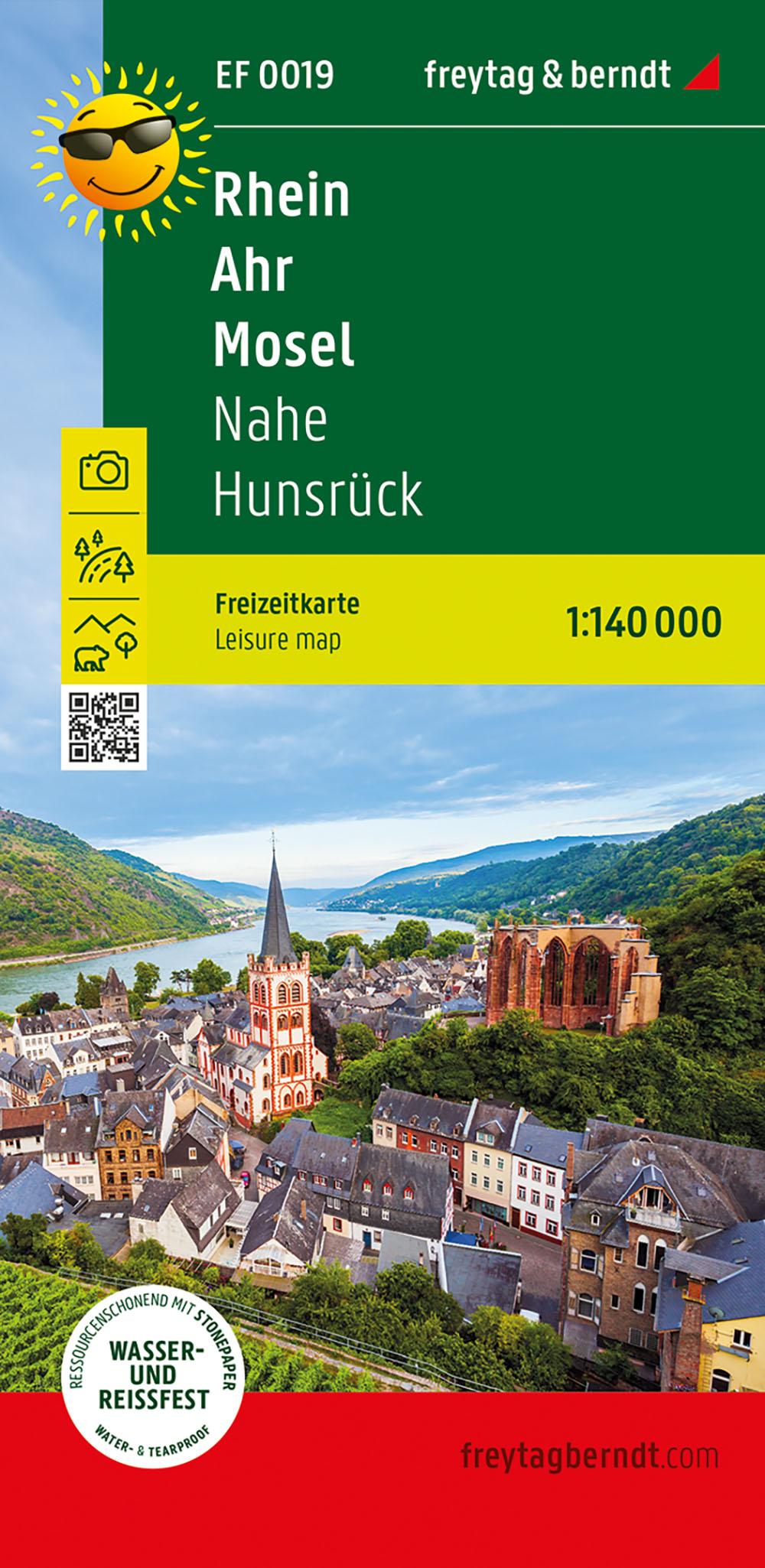 Vorderes Coverbild Rhein - Ahr - Mosel, Freizeitkarte 1:140.000, freytag & berndt
